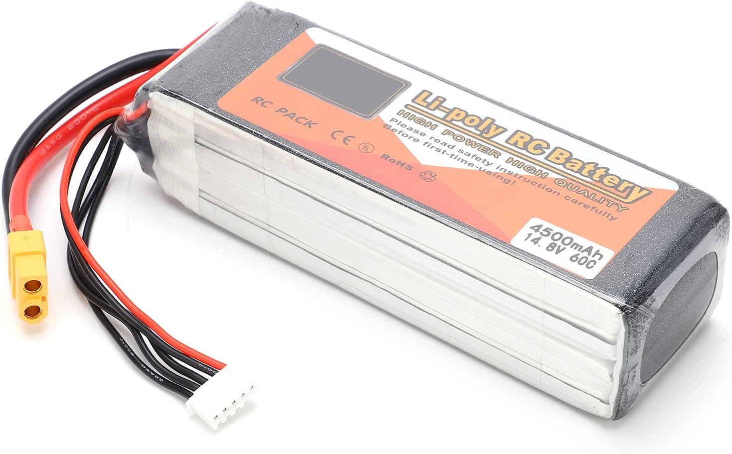 Batteria RC Lipo 14.8V 4500mAh 4S 60C - immagine 1