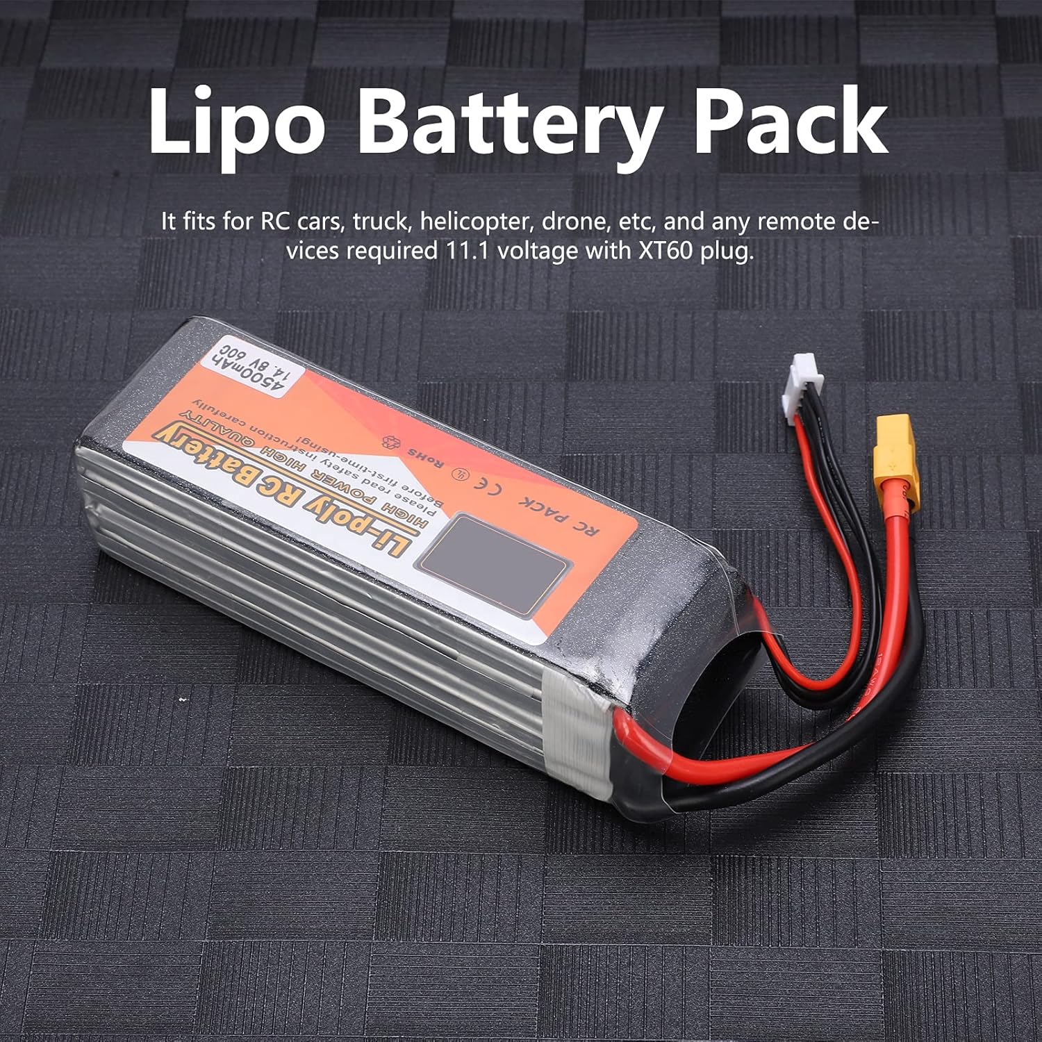 Batteria RC Lipo 14.8V 4500mAh 4S 60C - immagine 5