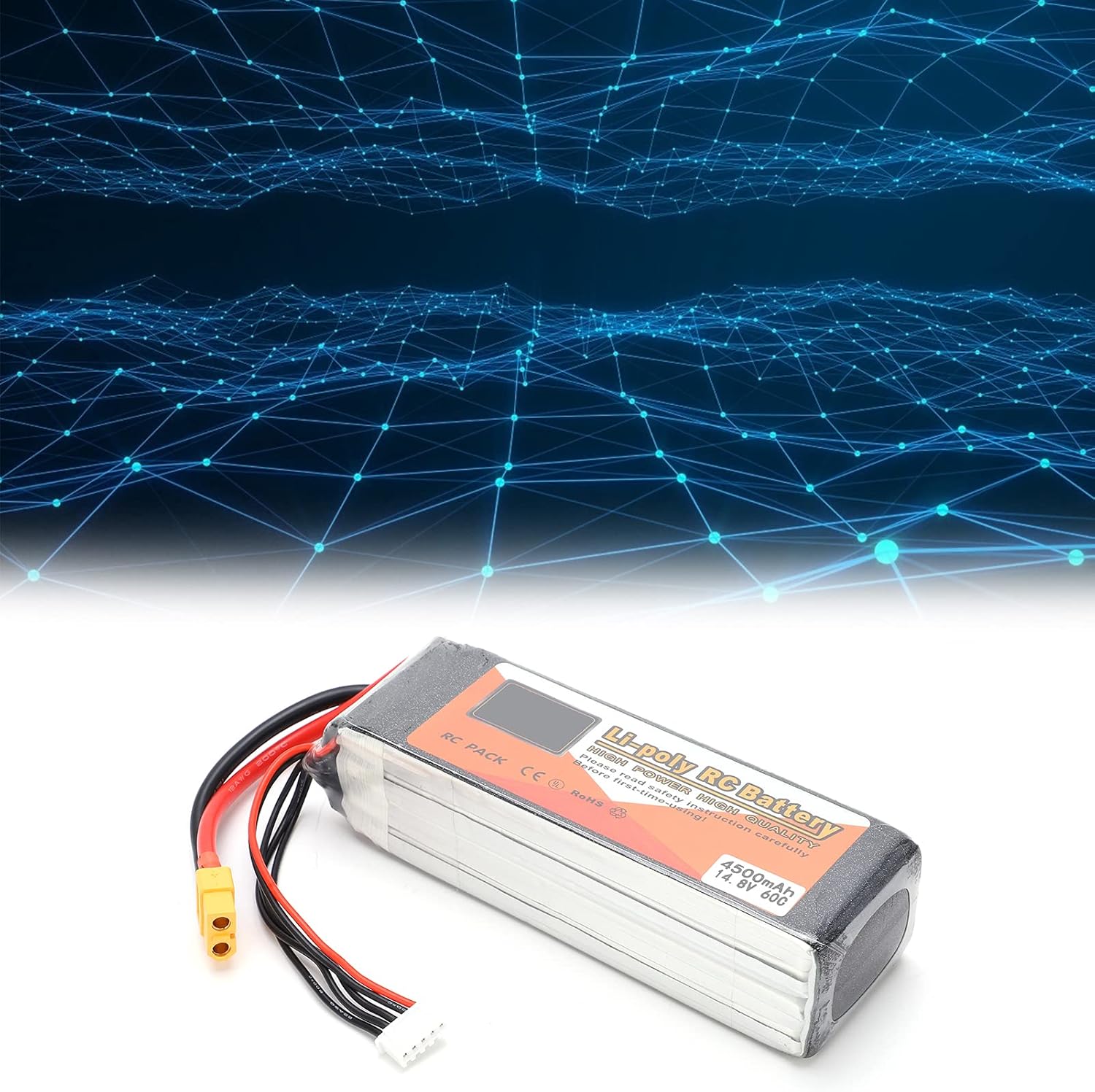 Batteria RC Lipo 14.8V 4500mAh 4S 60C - immagine 6
