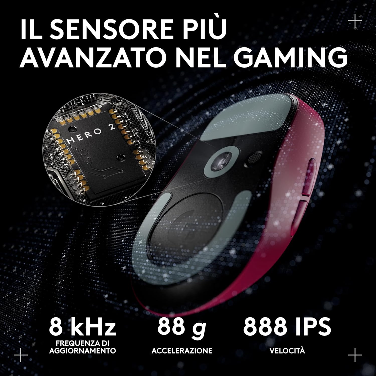 Logitech G PRO X SUPERLIGHT 2c - Mouse Gaming Wireless, Rosa - immagine 4