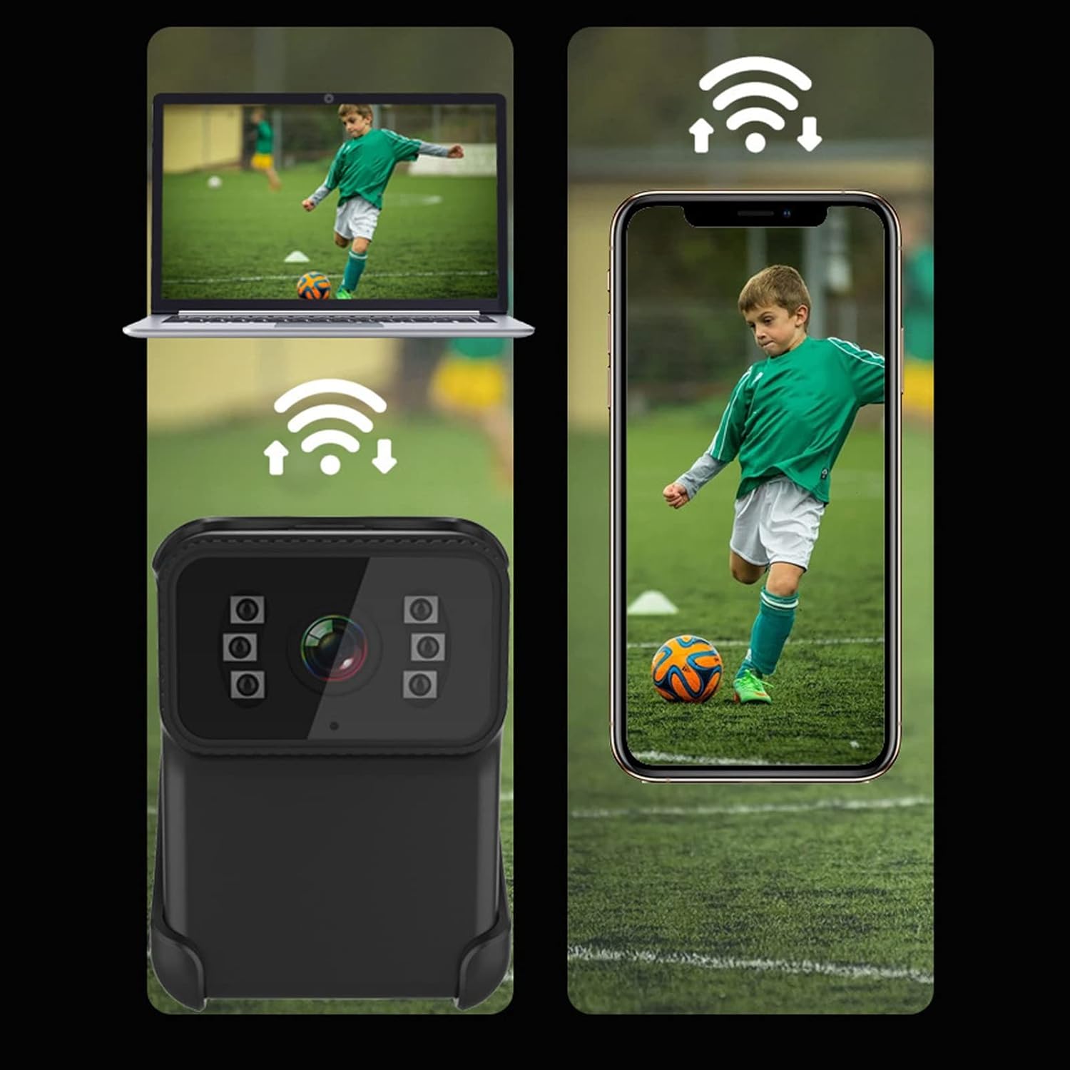 Fotocamera per Il Corpo Wireless HD 1080P con Microfono - immagine 2