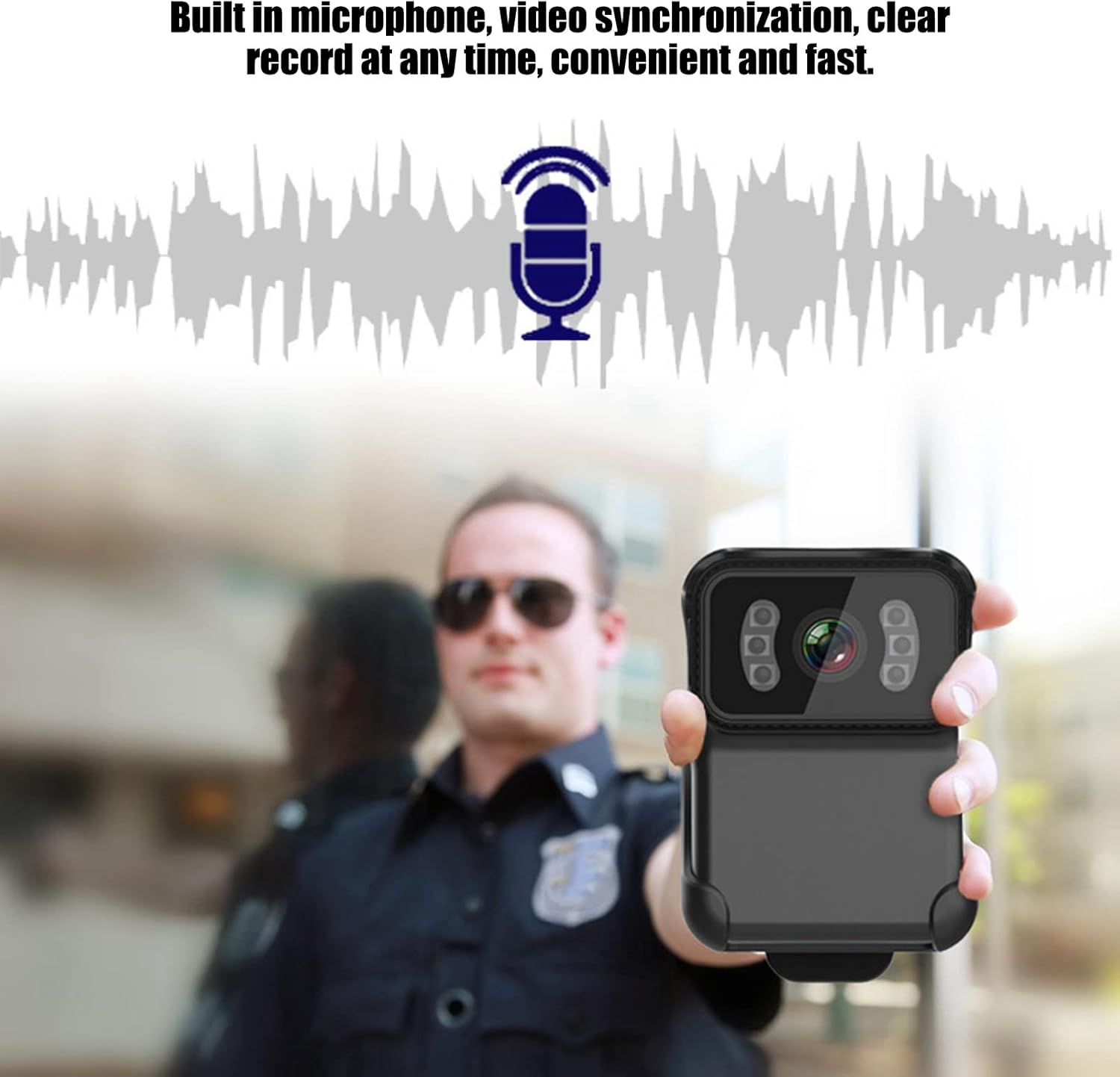 Fotocamera per Il Corpo Wireless HD 1080P con Microfono - immagine 3