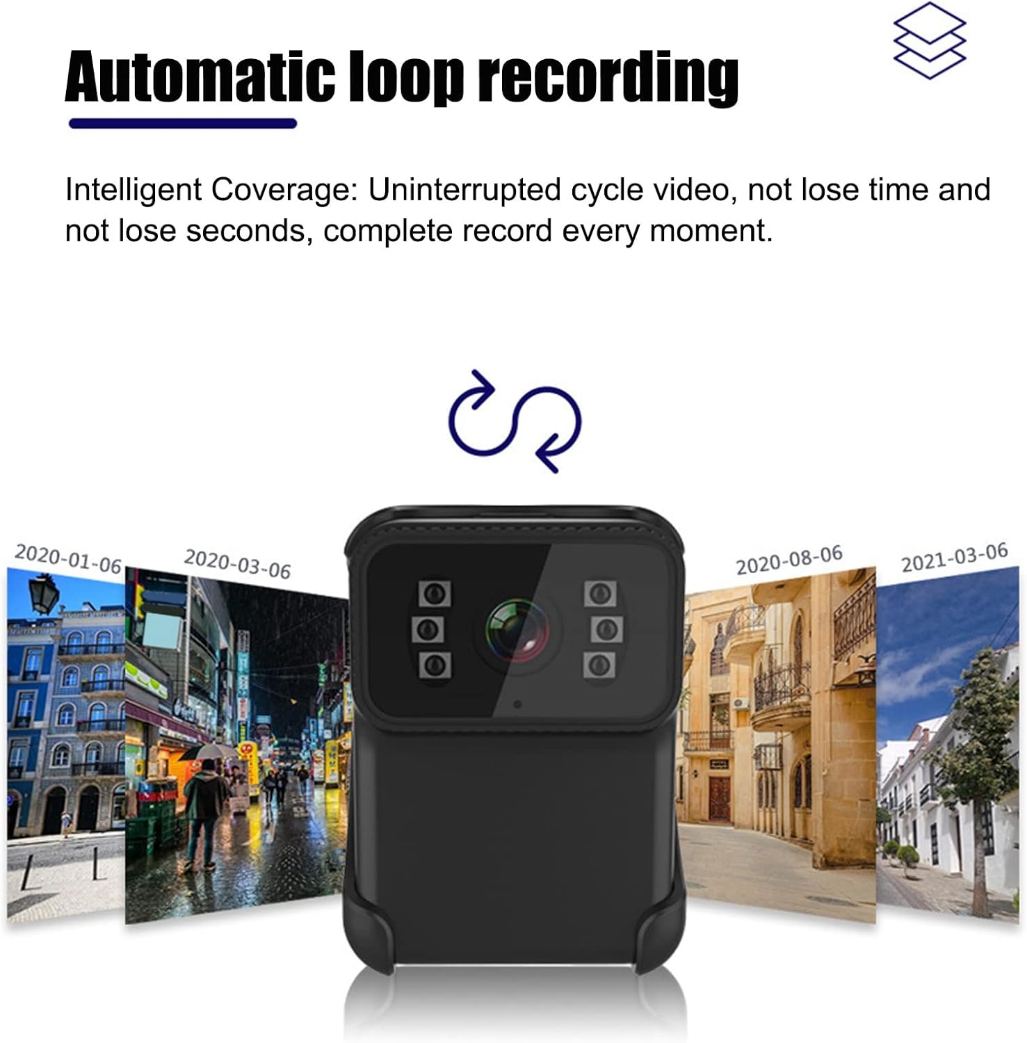 Fotocamera per Il Corpo Wireless HD 1080P con Microfono - immagine 8