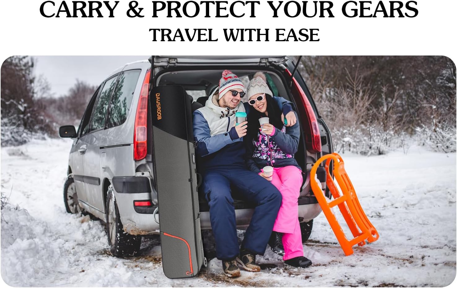 DAUSROOB Borsa da Sci Snowboard con Ruote 164cm - immagine 2