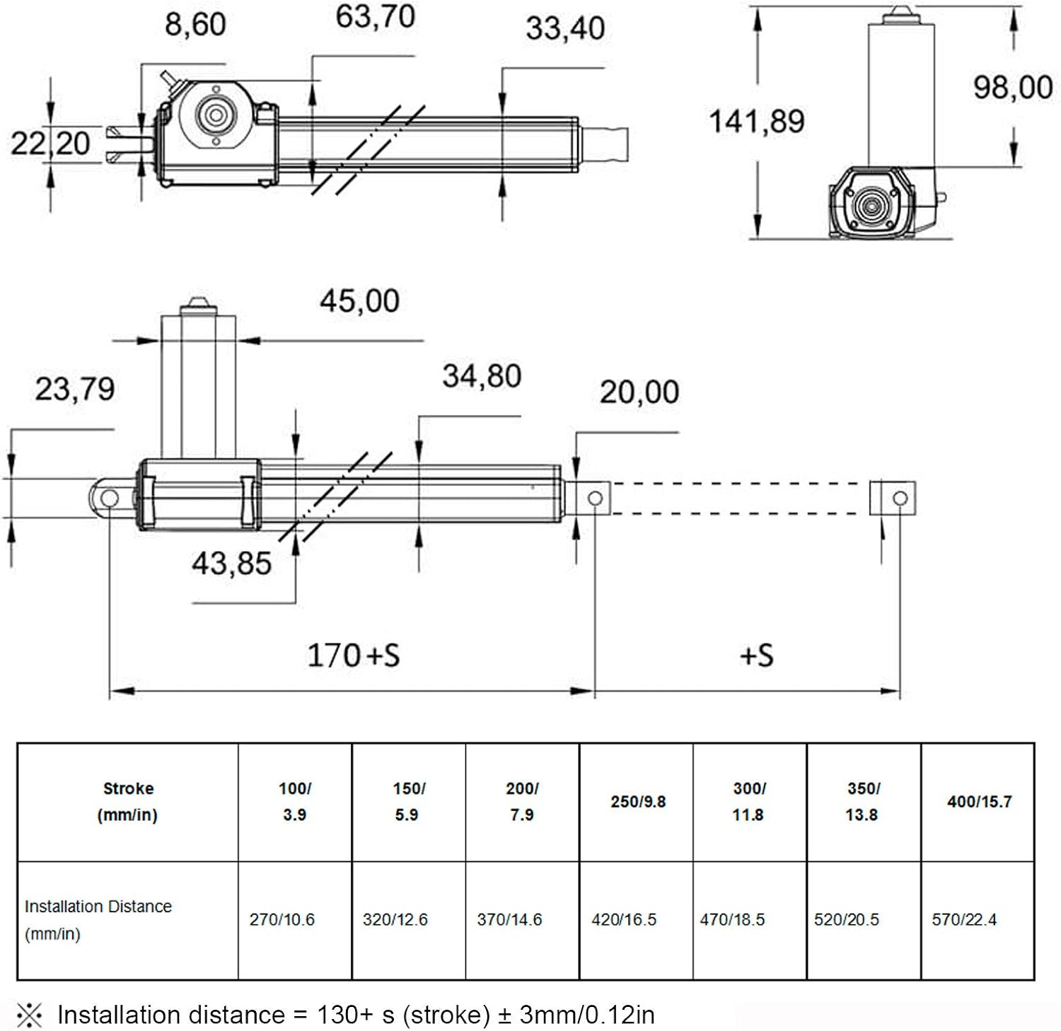 Motore Reclinabile Elettrico DC24V per Sedie Elevabili - immagine 5