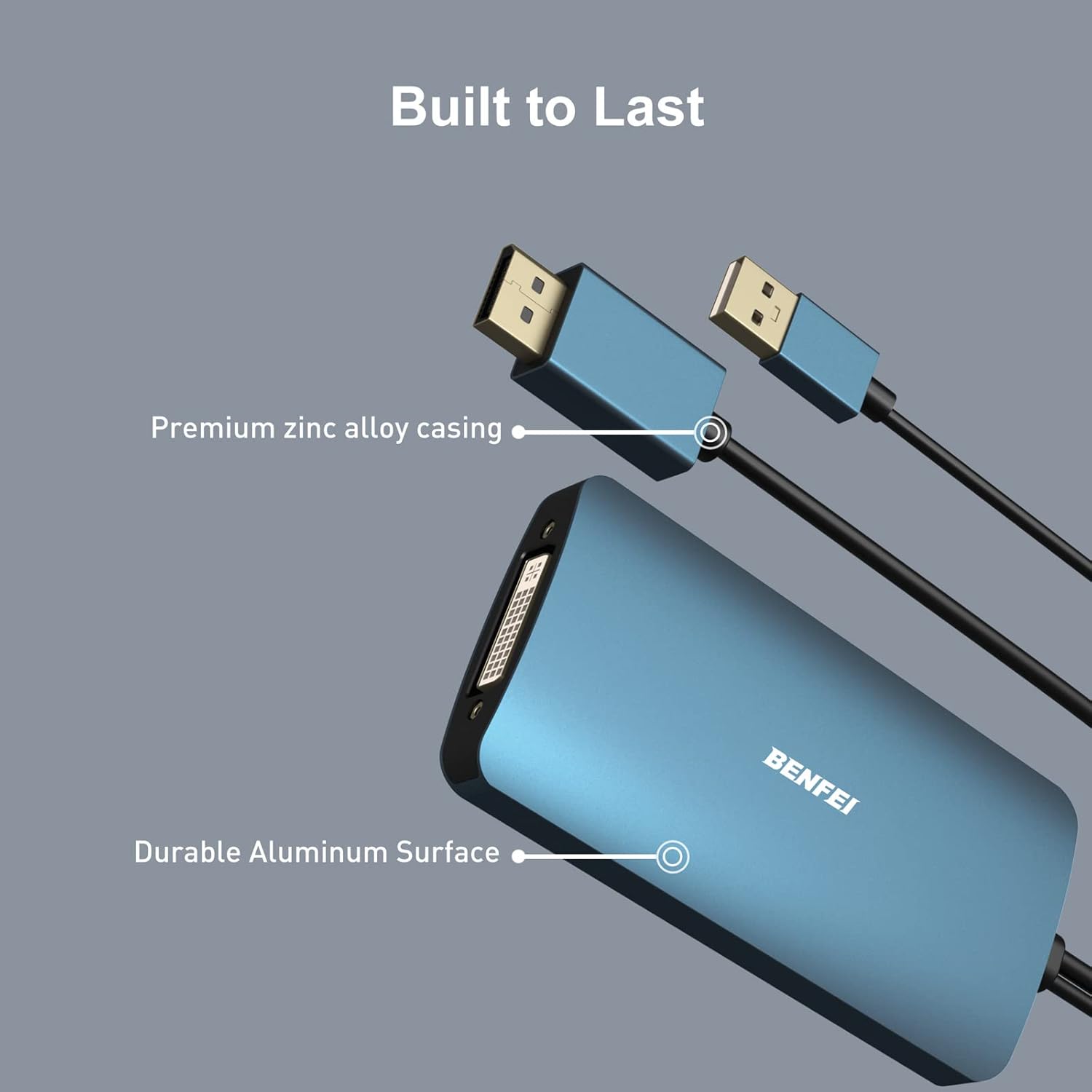 Benfei Adattatore Dual Link DisplayPort a DVI-D - immagine 6