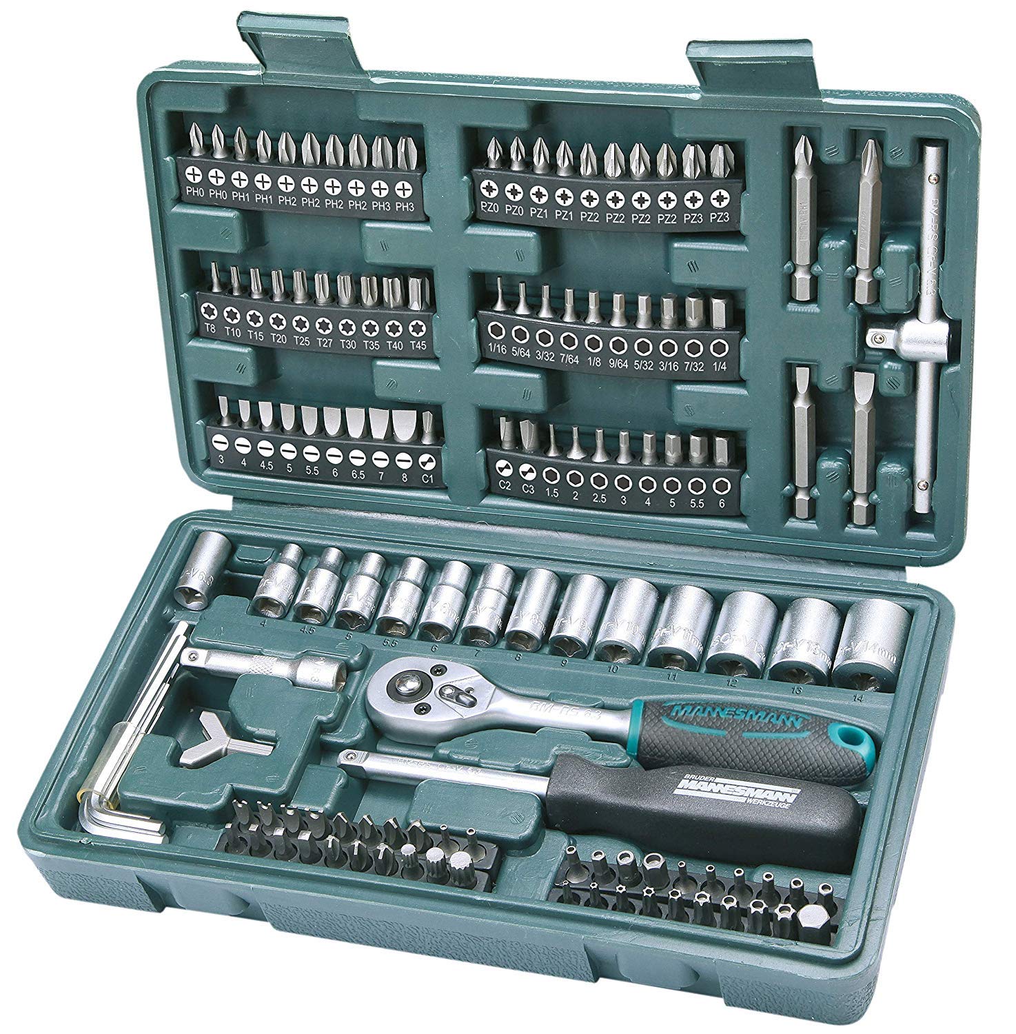 Mannesmann M29166 - Set Chiavi a Tubo a Cricchetto