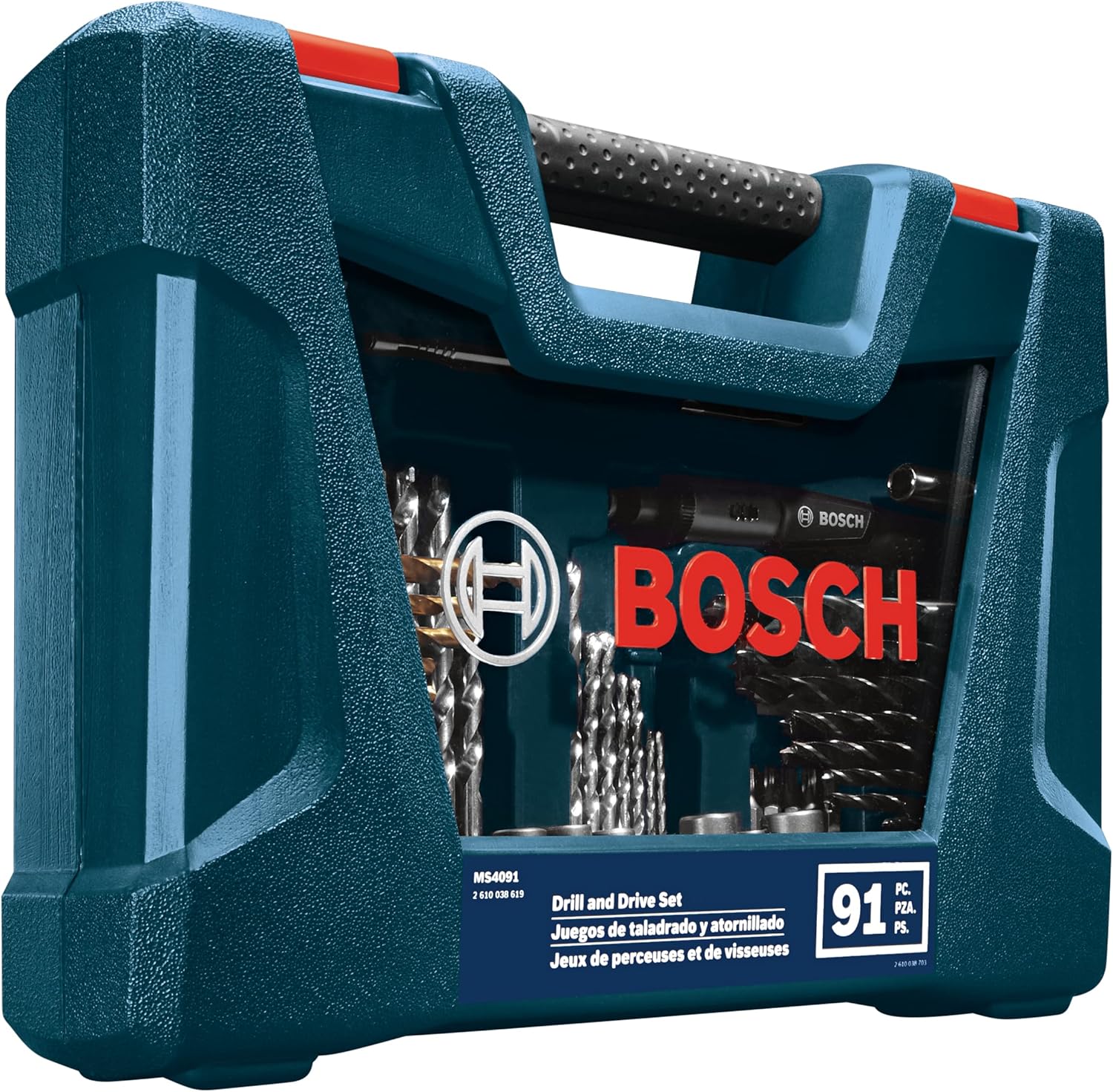 BOSCH Set misto di foratura e guida, 91 pezzi, MS4091 - immagine 4