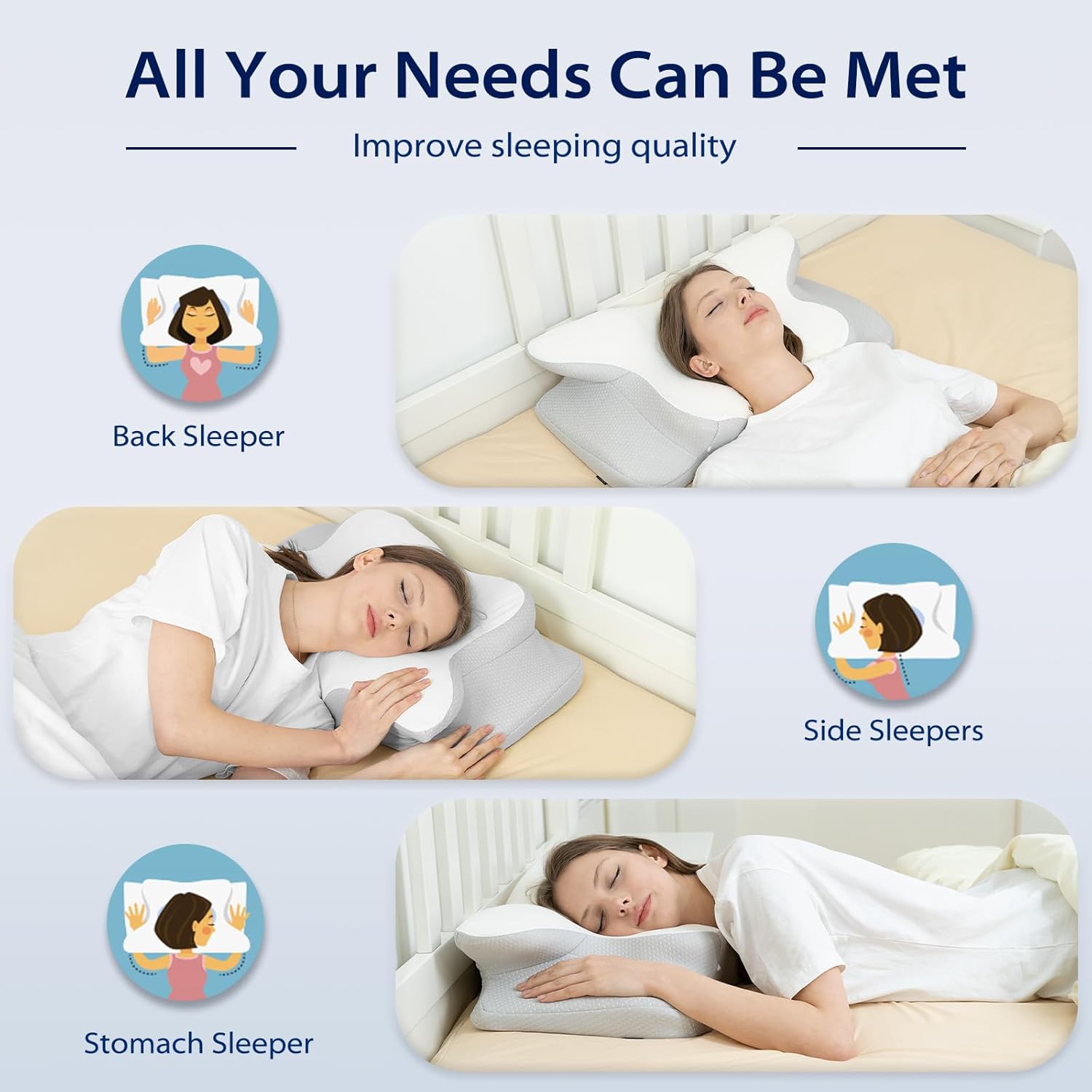 Homca Cuscino in Memory Foam Ergonomico - immagine 2