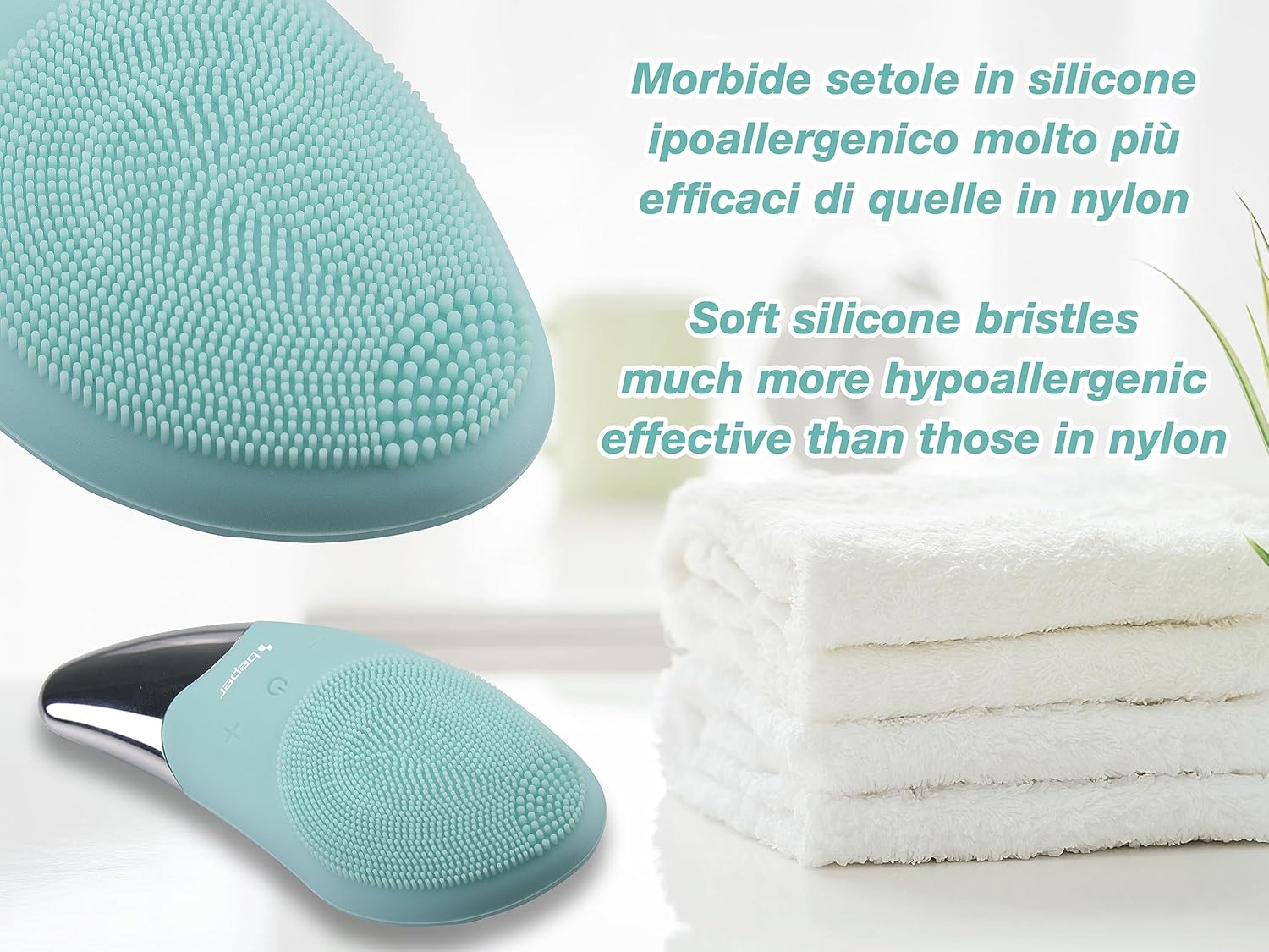 Beper Spazzola Pulizia Viso e Massaggiatore Contorno Occhi - immagine 5