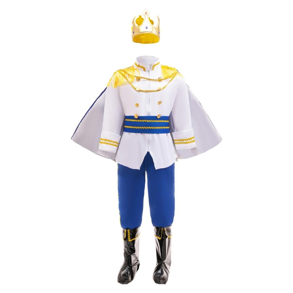 Lito Angels Vestito Re Reale Azzurro Principe Costume