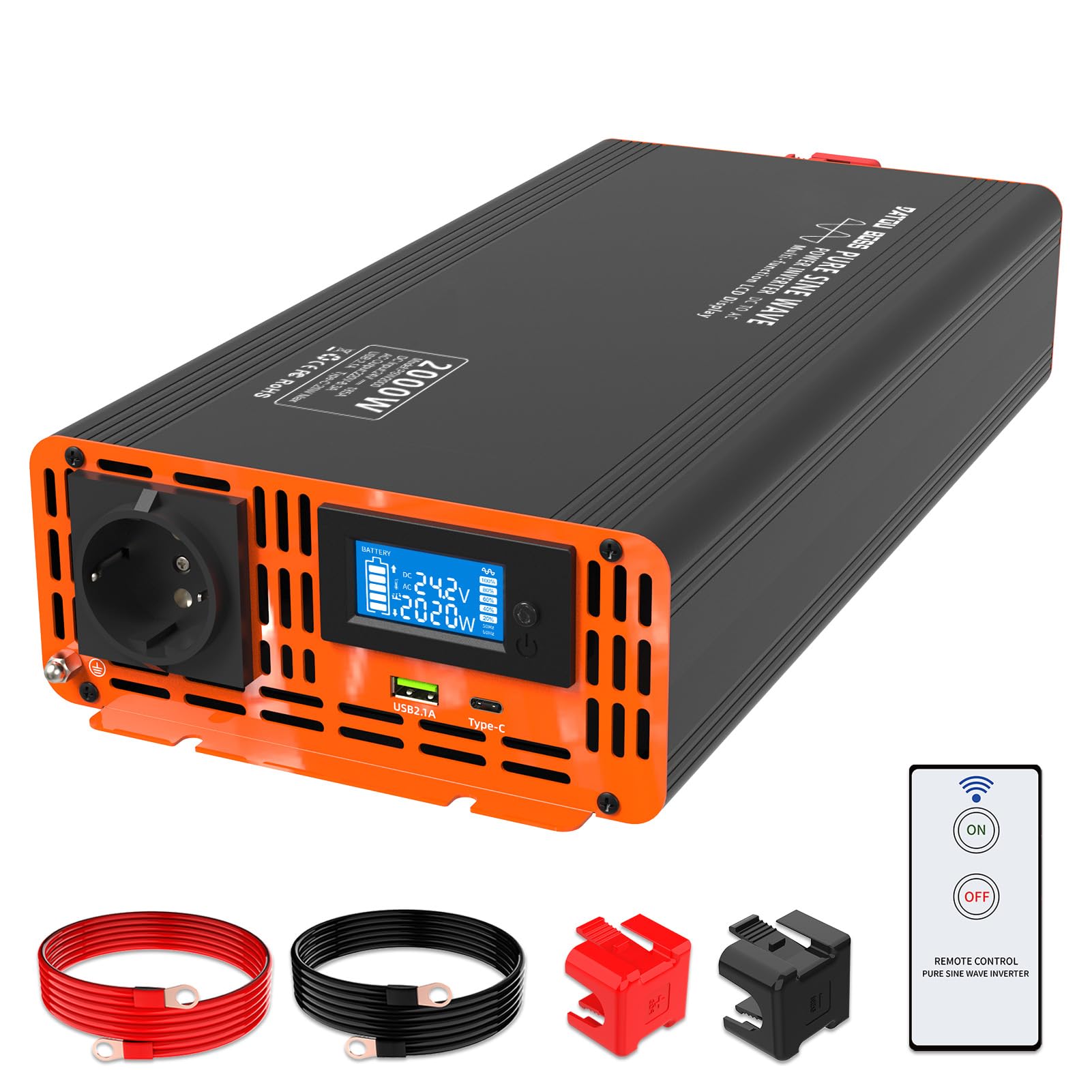 Datouboss Inverter Onda Pura 24v 220v 2000W/4000W