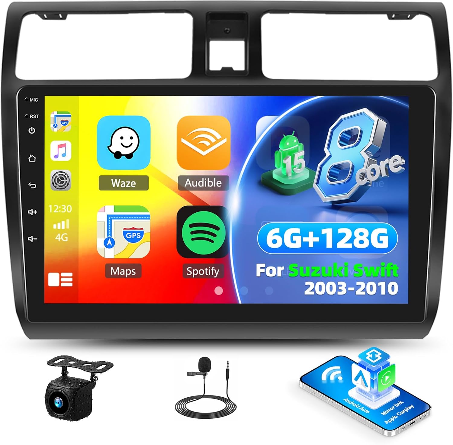 Sixtop Autoradio Android 15 per Suzuki Swift 10.1'' - immagine 1