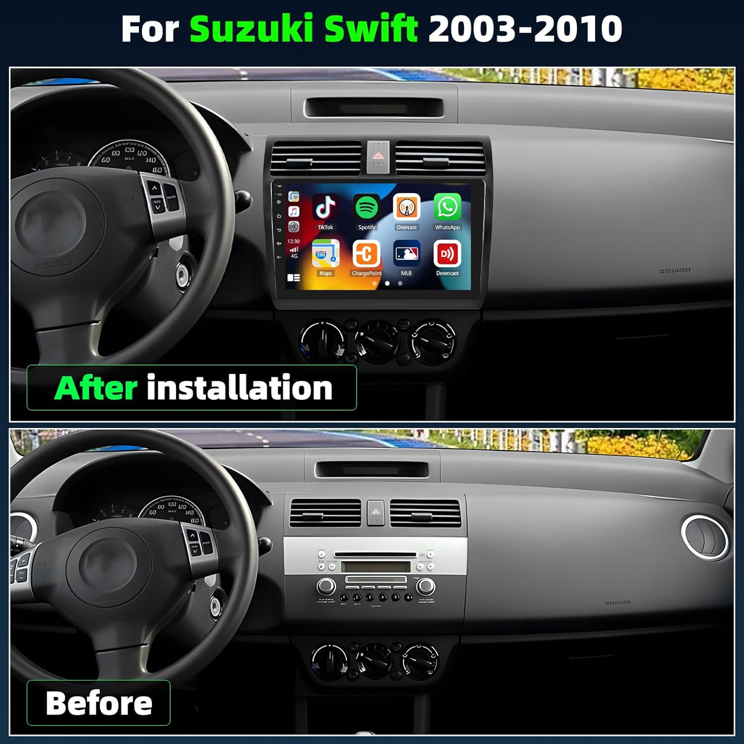 Sixtop Autoradio Android 15 per Suzuki Swift 10.1'' - immagine 2