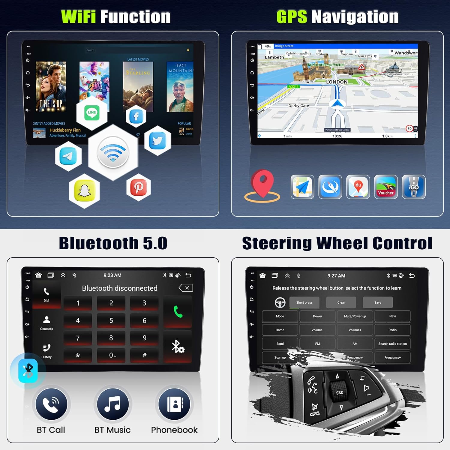 Sixtop Autoradio Android 15 per Suzuki Swift 10.1'' - immagine 5