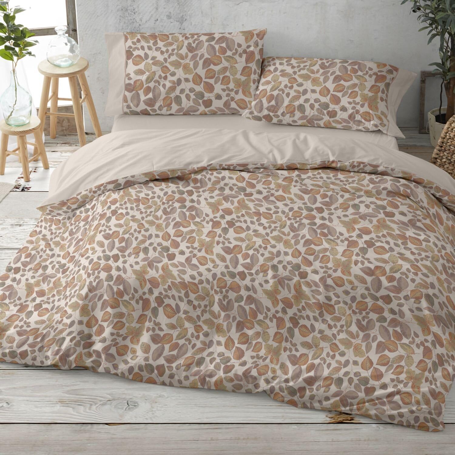 Burrito Blanco - Copripiumino Stampato Design 049, Cannella