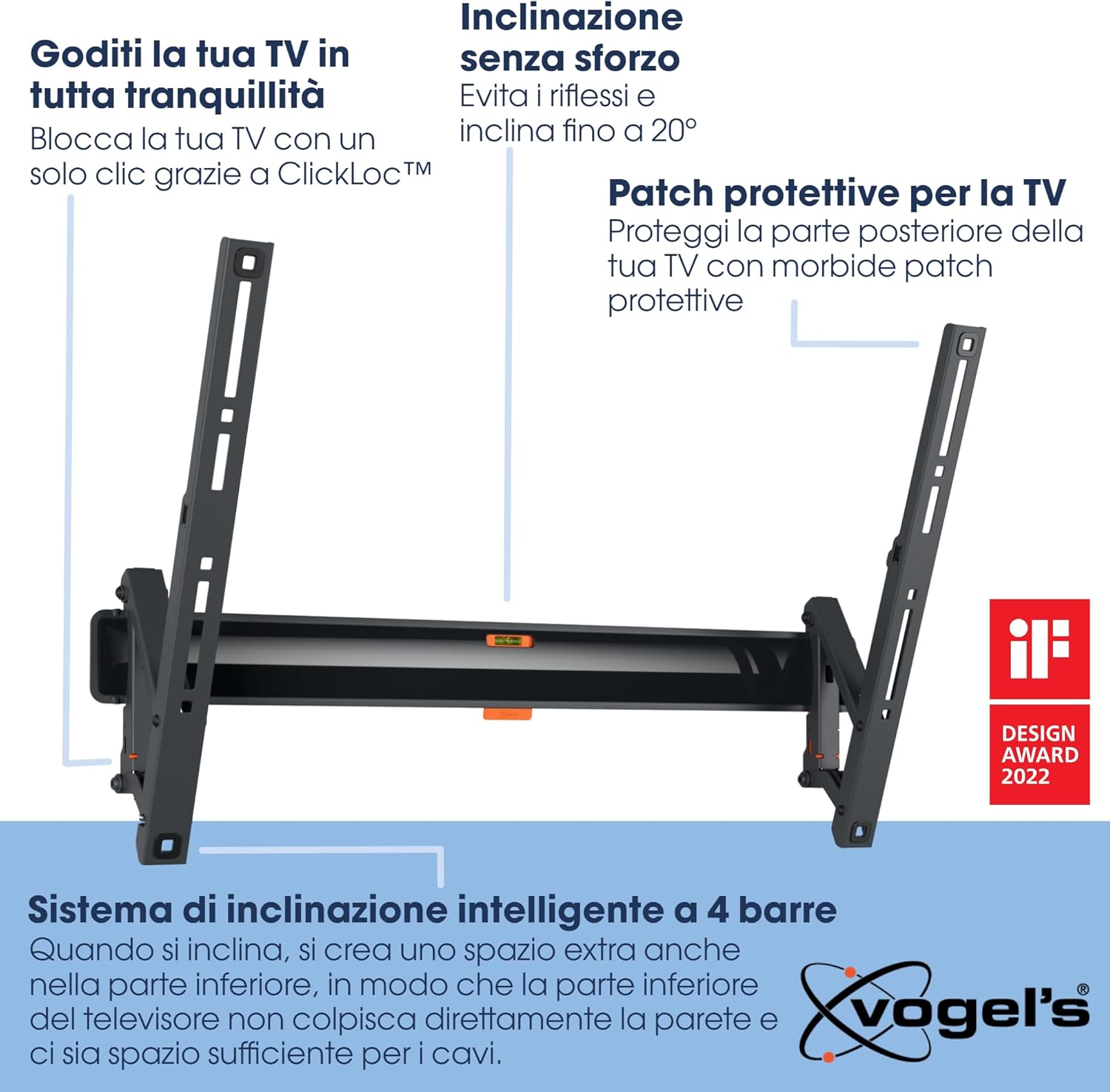 Vogel’s TVM 3615 Supporto TV Inclinabile 40-77 pollici - immagine 3
