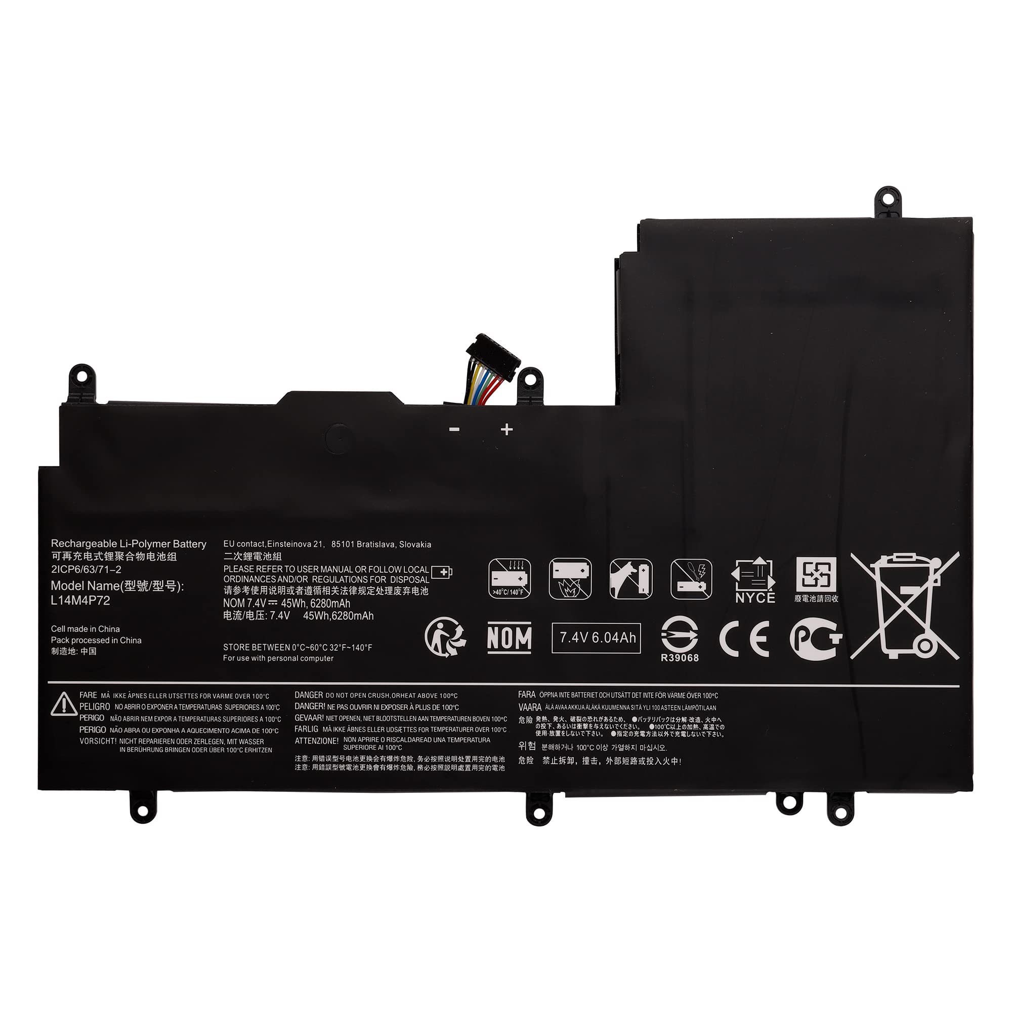 Swark Batteria Ricambio L14M4P72 L14S4P72 per Laptop