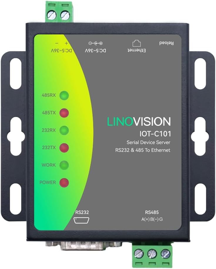 Linovision Server Seriale Due Porte RS485/RS232 a Ethernet - immagine 1