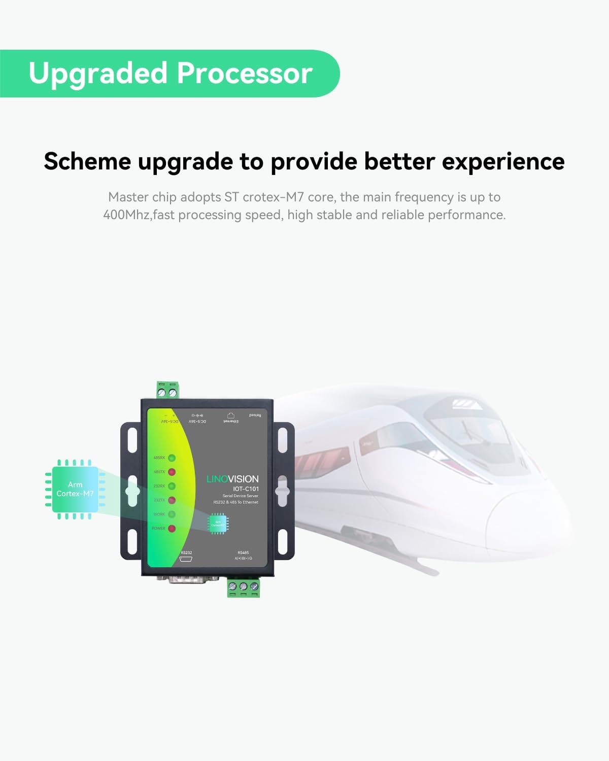 Linovision Server Seriale Due Porte RS485/RS232 a Ethernet - immagine 4