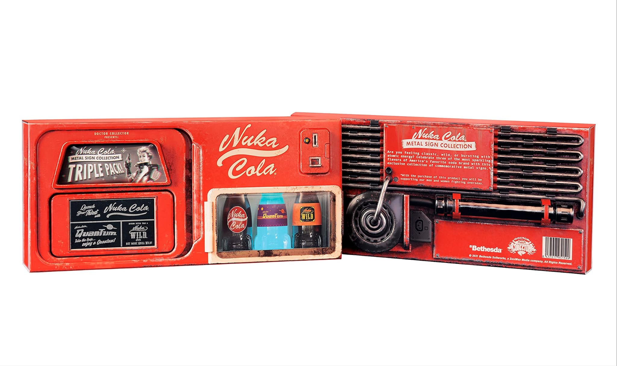 Doctor Collector DCFALL01A Nuka Cola Metal Sign Collection, confezione da 3