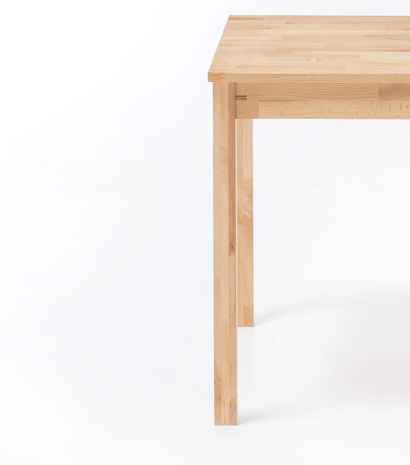 Robas Lund ALF070KB Esstisch Alfons Kernbuche massiv geölt, 70 x 76 x 70 cm - immagine 5