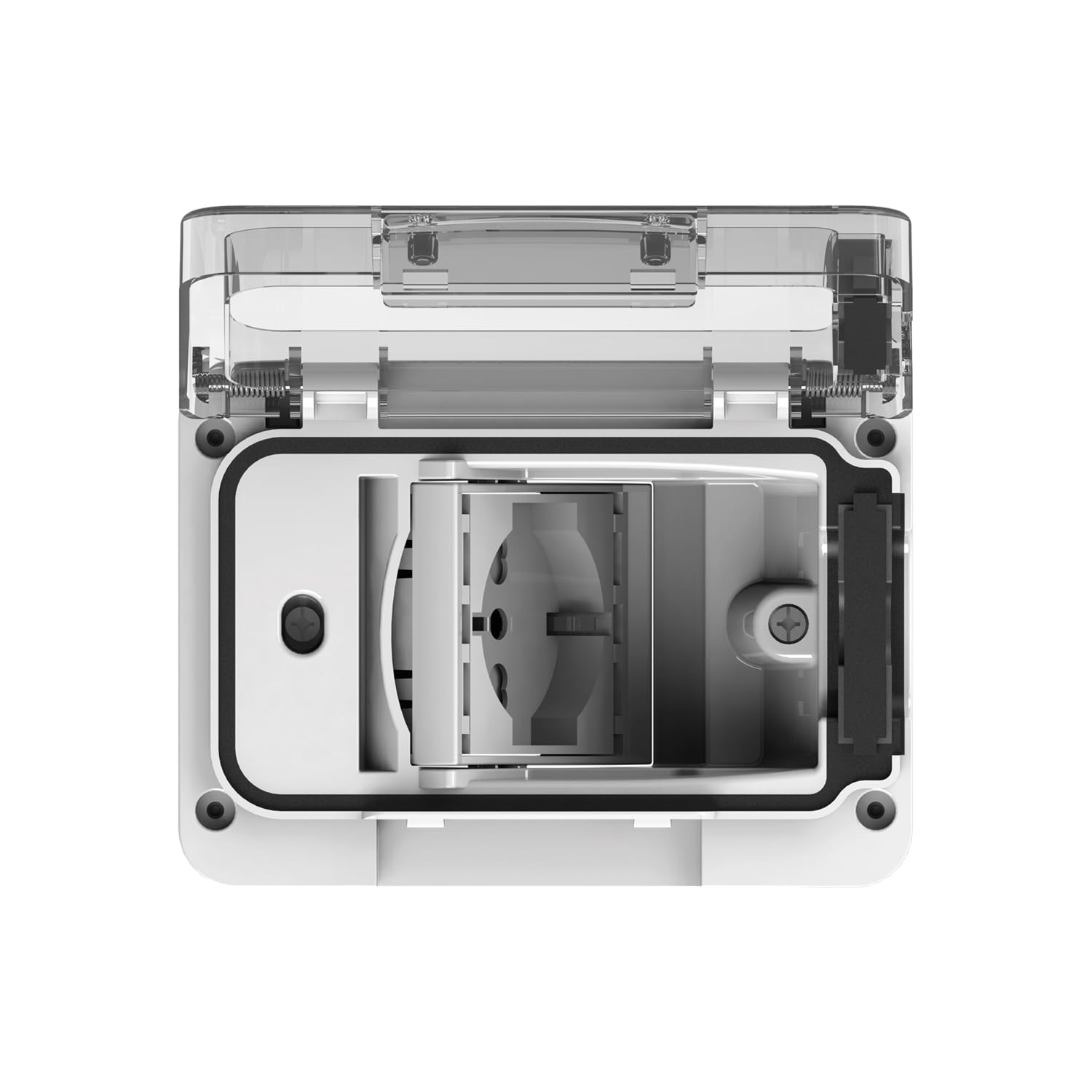 4box Custodia Wide IP55 con Presa Schuko Bivalente, Bianco