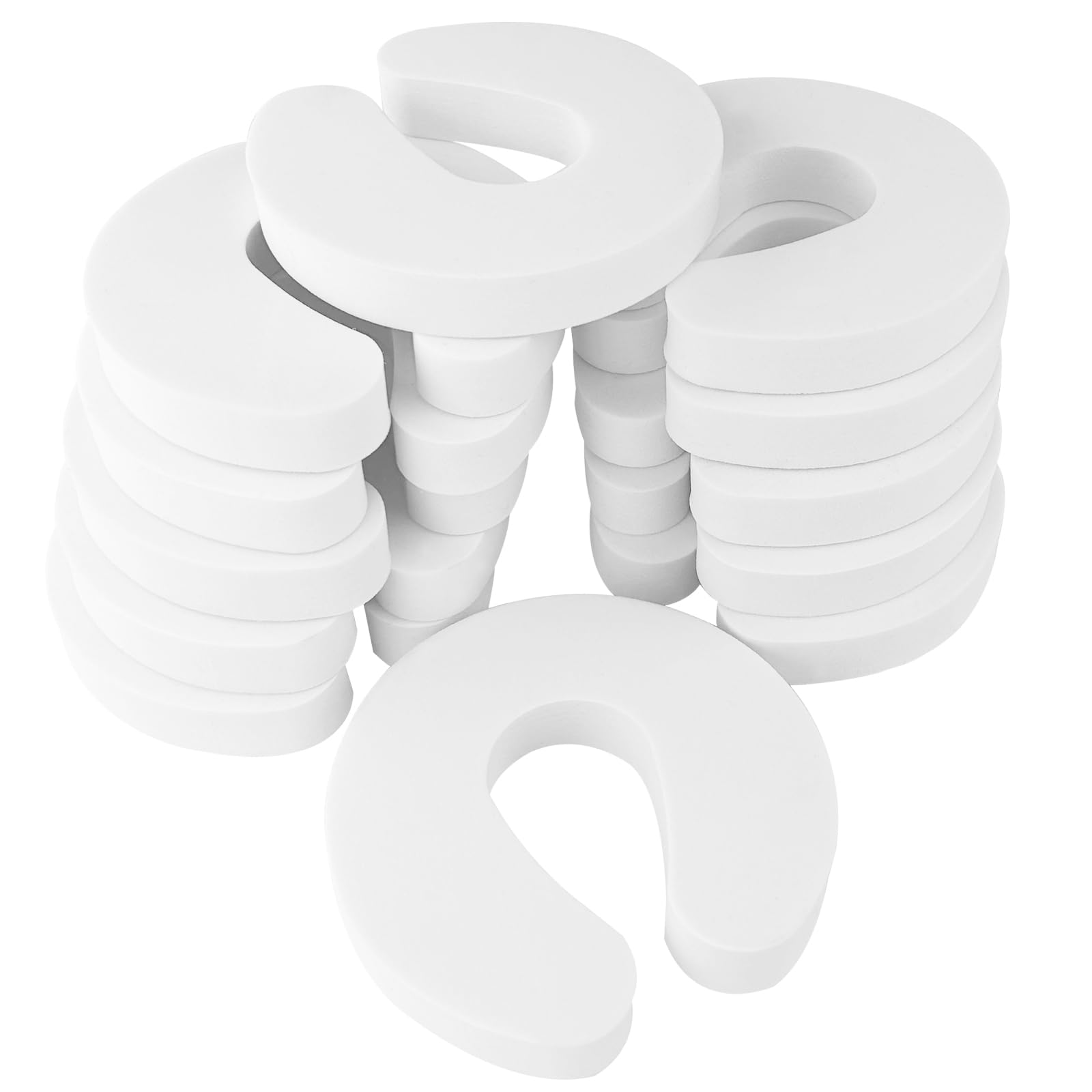 Nutabevr 12 Pezzi Fermaporta di Sicurezza in Schiuma,Fermaporte Bambini, Protezione Per Bambini Dito, Per Evitare Che Bambini E Animali Si Chiudano In Una, per Porte,Schiuma Ferma Porta