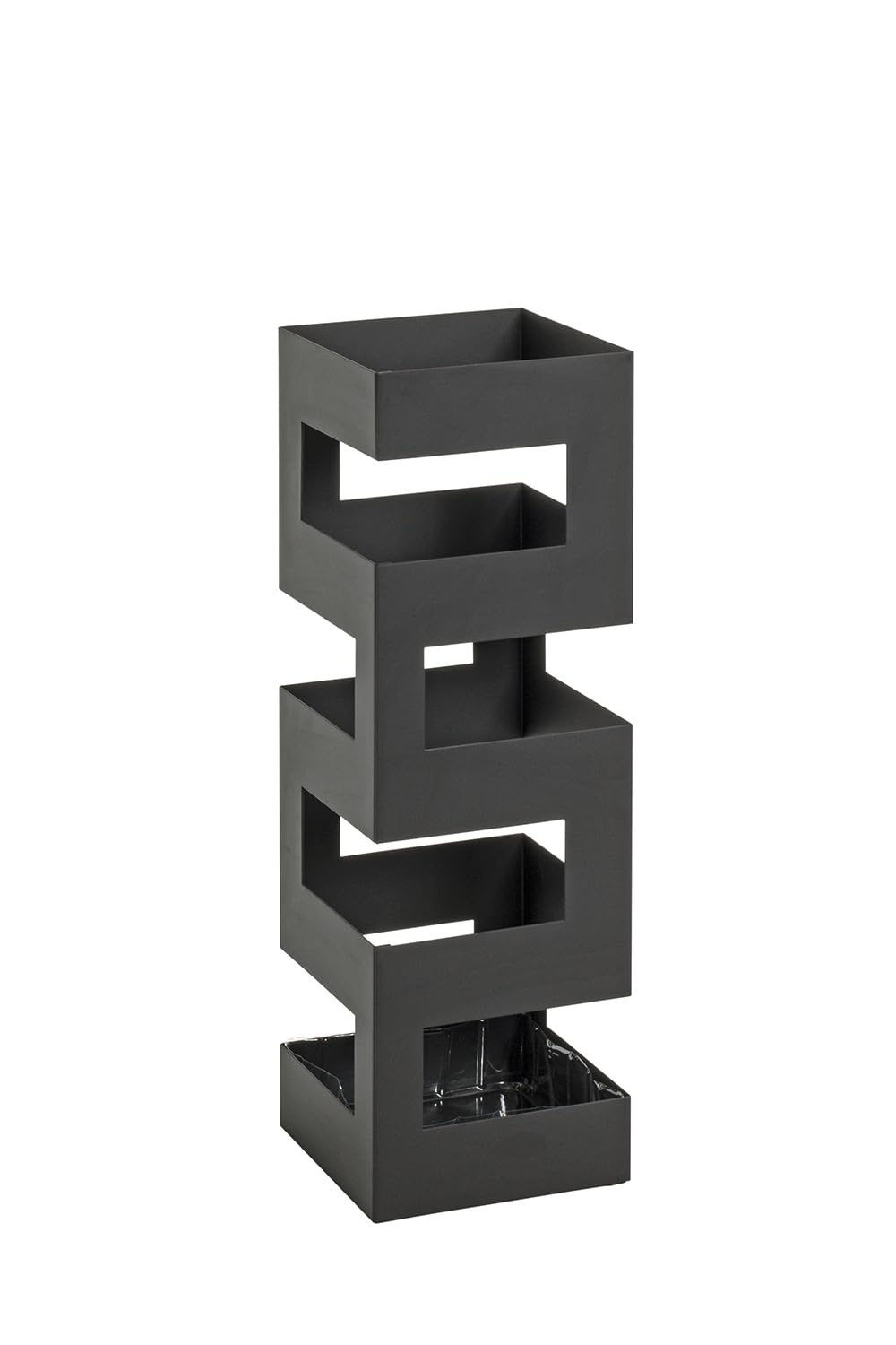 Haku Möbel Portaombrelli Nero in Metallo