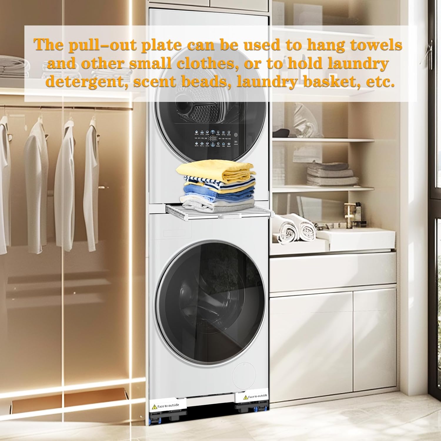 NIUXX Base Mobile Universale per Asciugatrice e Lavatrice - immagine 6