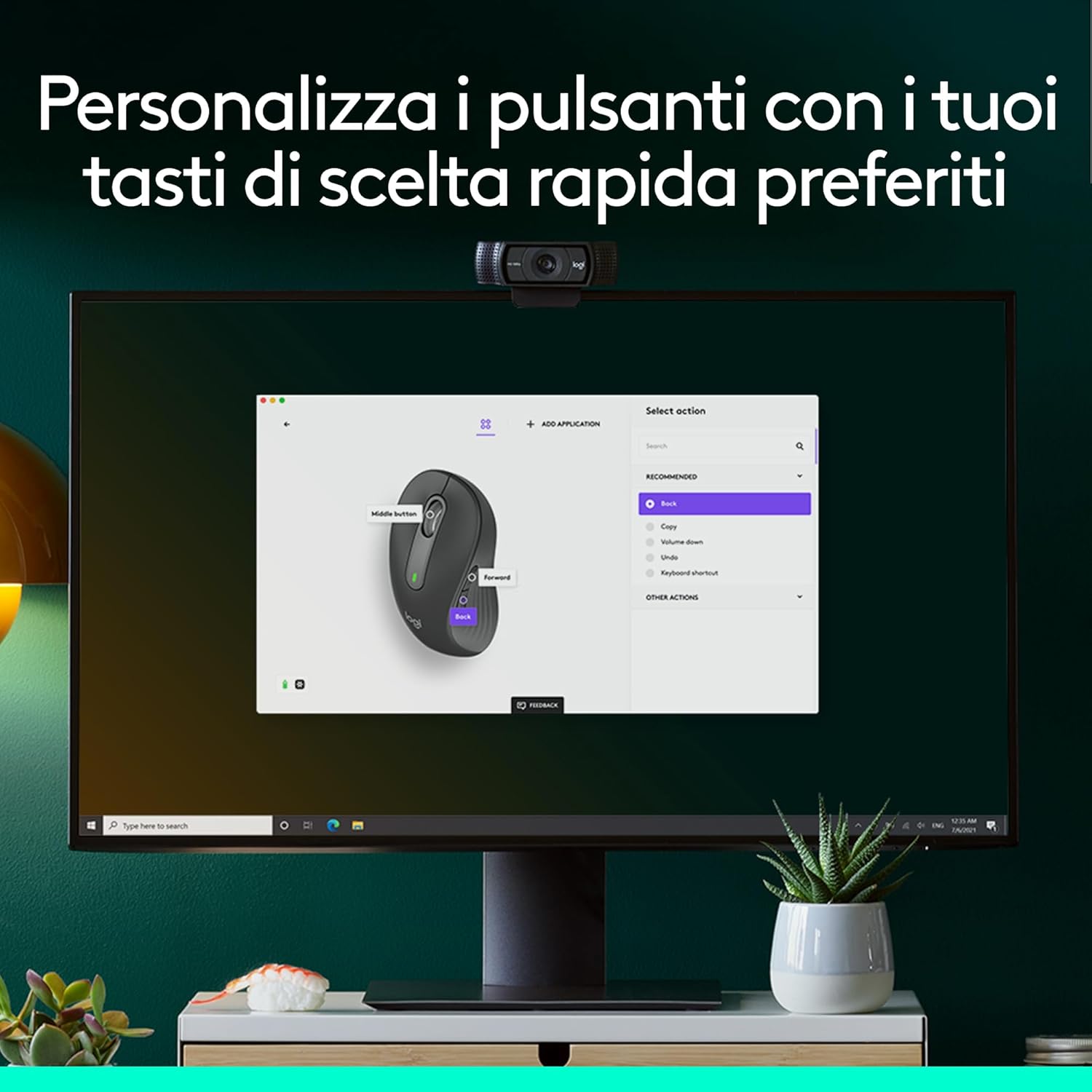 Logitech Signature M650 L Left - Mouse Wireless per Mancino - immagine 7