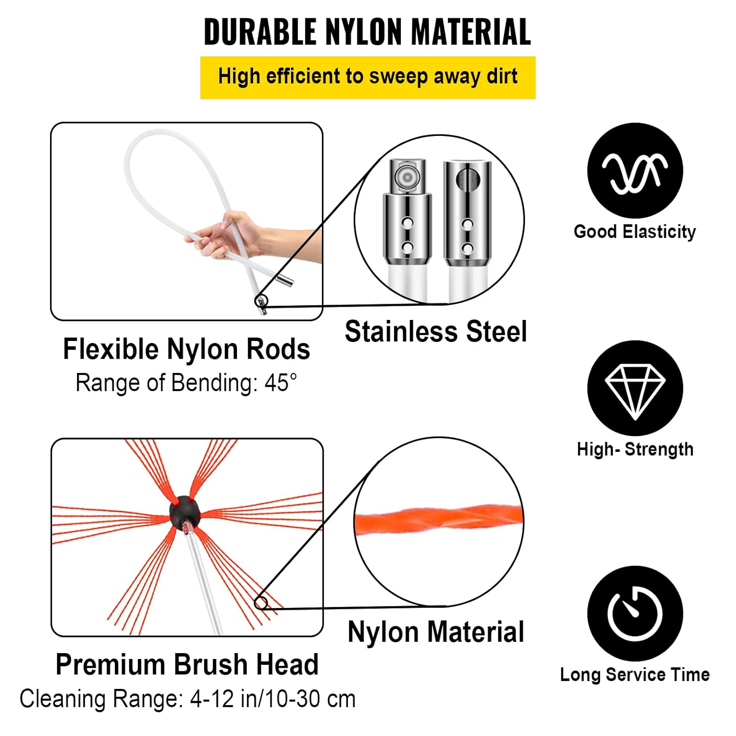 Vevor Spazzacamino 6M - Kit Pulizia Camino - immagine 3