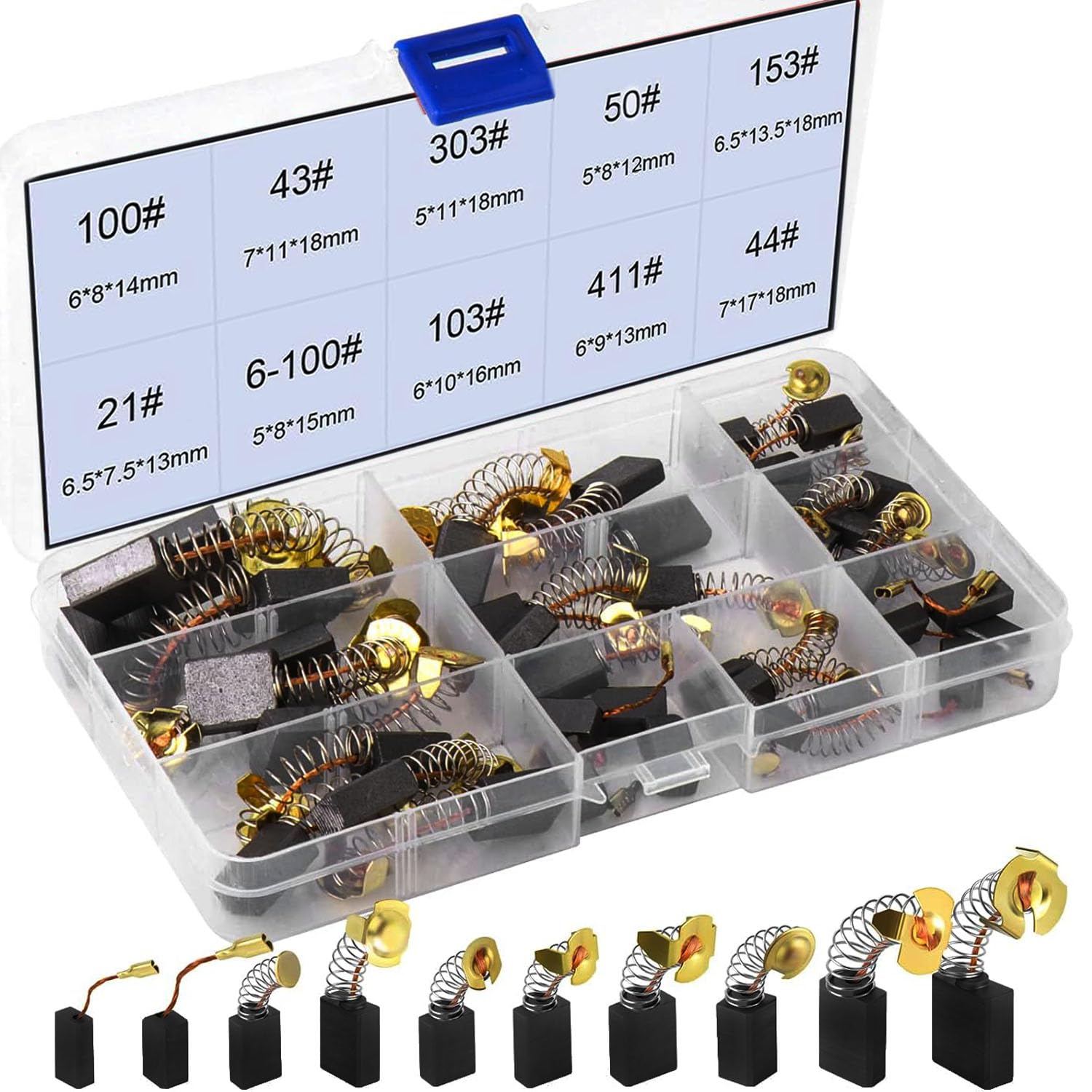 Runcci-yun 30Pezzi Spazzole di Carbone per Utensili - immagine 1