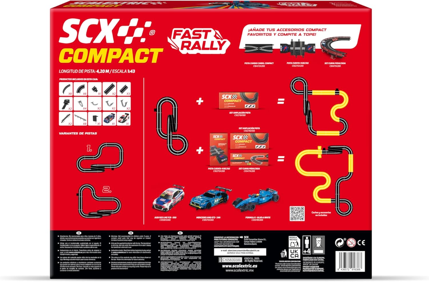 Scalextric - Circuito Compact Fast Rally con 2 Auto - immagine 2