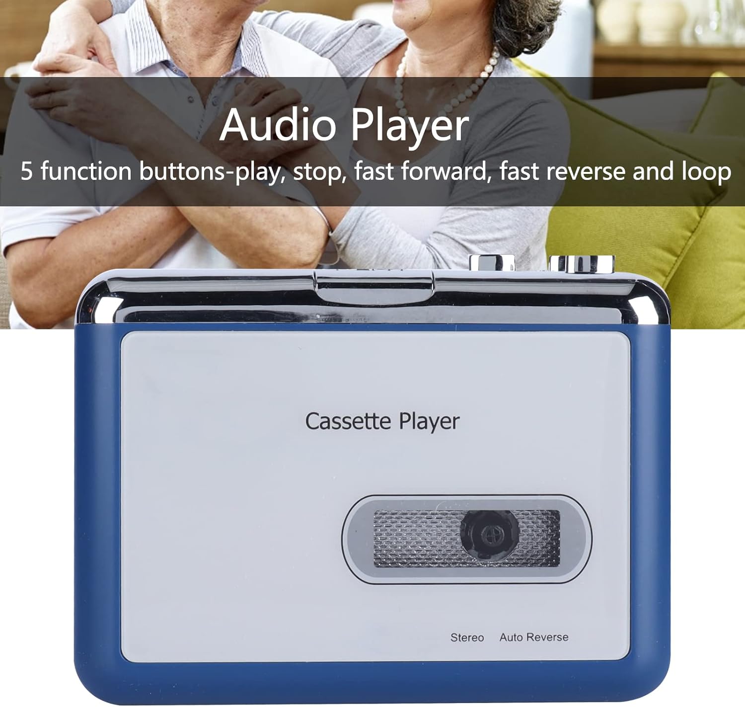 Lettore di Cassette Bluetooth con Inversione Automatica - immagine 2