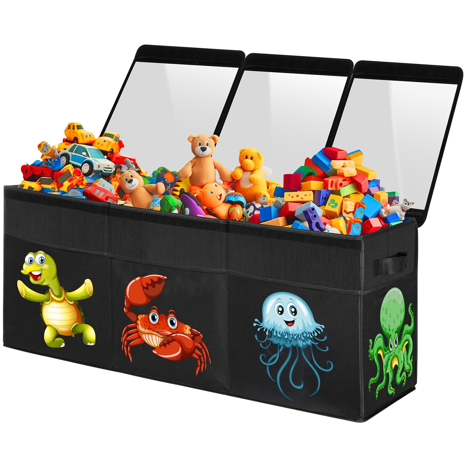 Yohoolyo Porta Giochi Bambini con Coperchio 123L