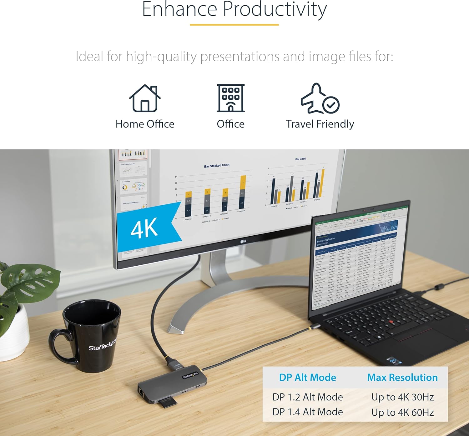 Startech.com Adattatore Multiporta USB-C HDMI 4K 60Hz - immagine 5