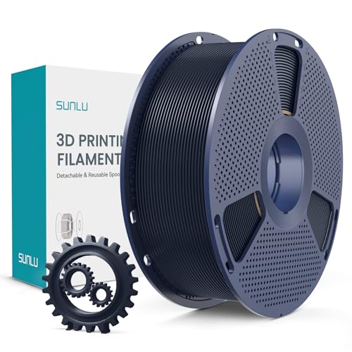 Sunlu PLA Plus Filamento Stampante 3D 1.75mm, Nero Mezzanotte