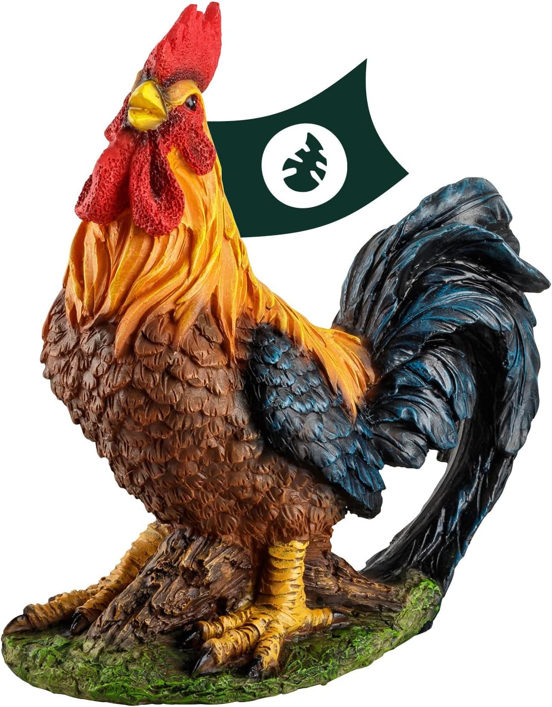 VERDOBA Statuetta Giardino Pollo in Resina Dipinta - immagine 1