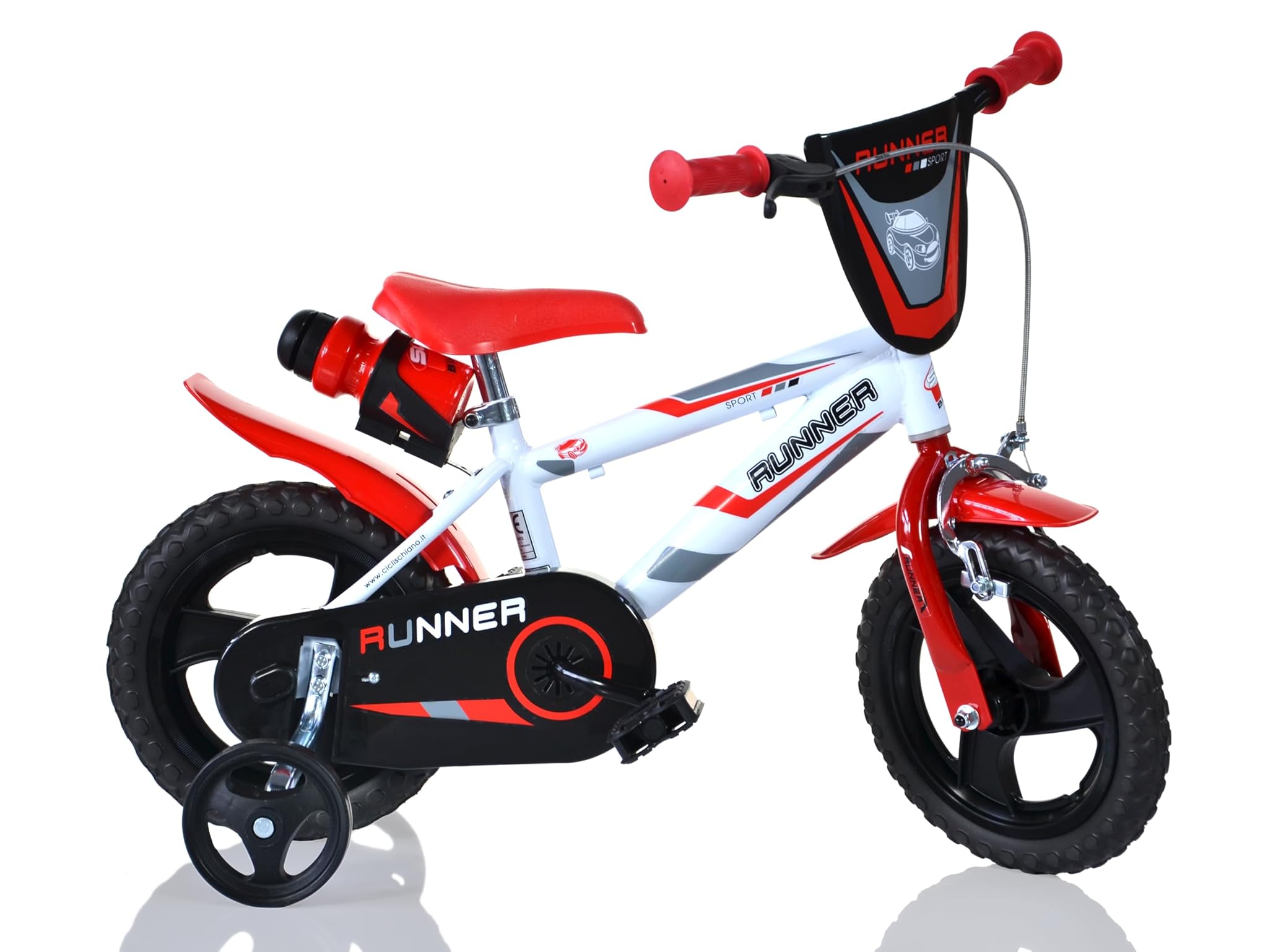 SCH Bici Runner, Bicicletta Bambino, Rosso, 12