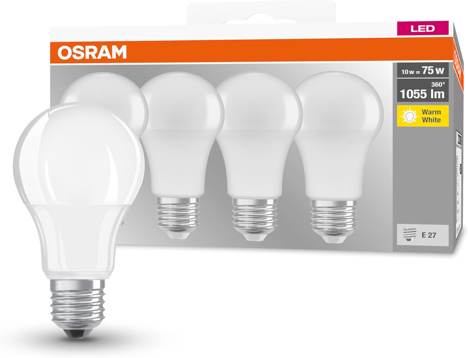 Osram - Lampadine LED Goccia E27 Luce Calda 2700K - immagine 1