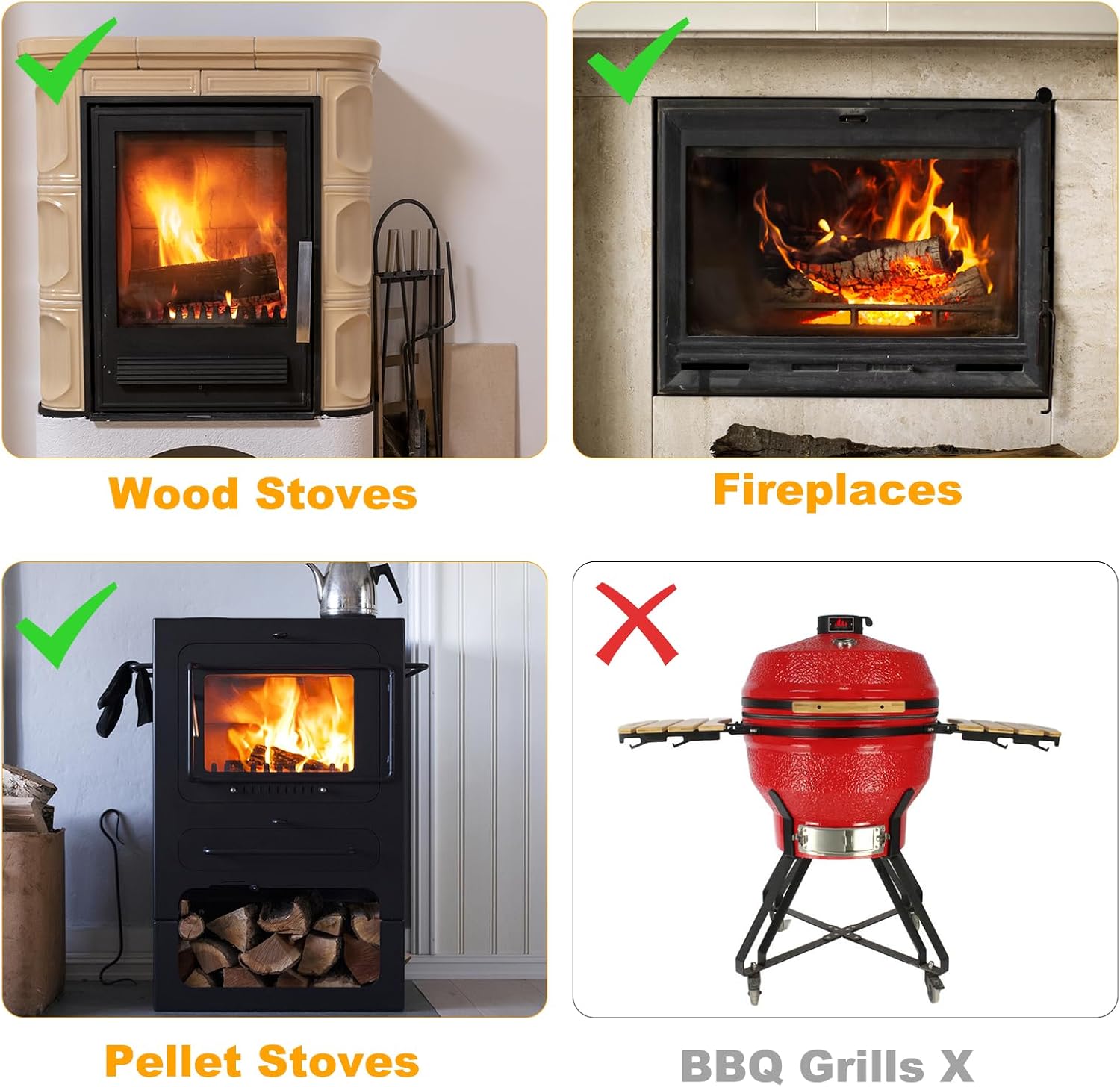 Flintronic Guarnizione per Porta Stufa Ignifuga - immagine 4