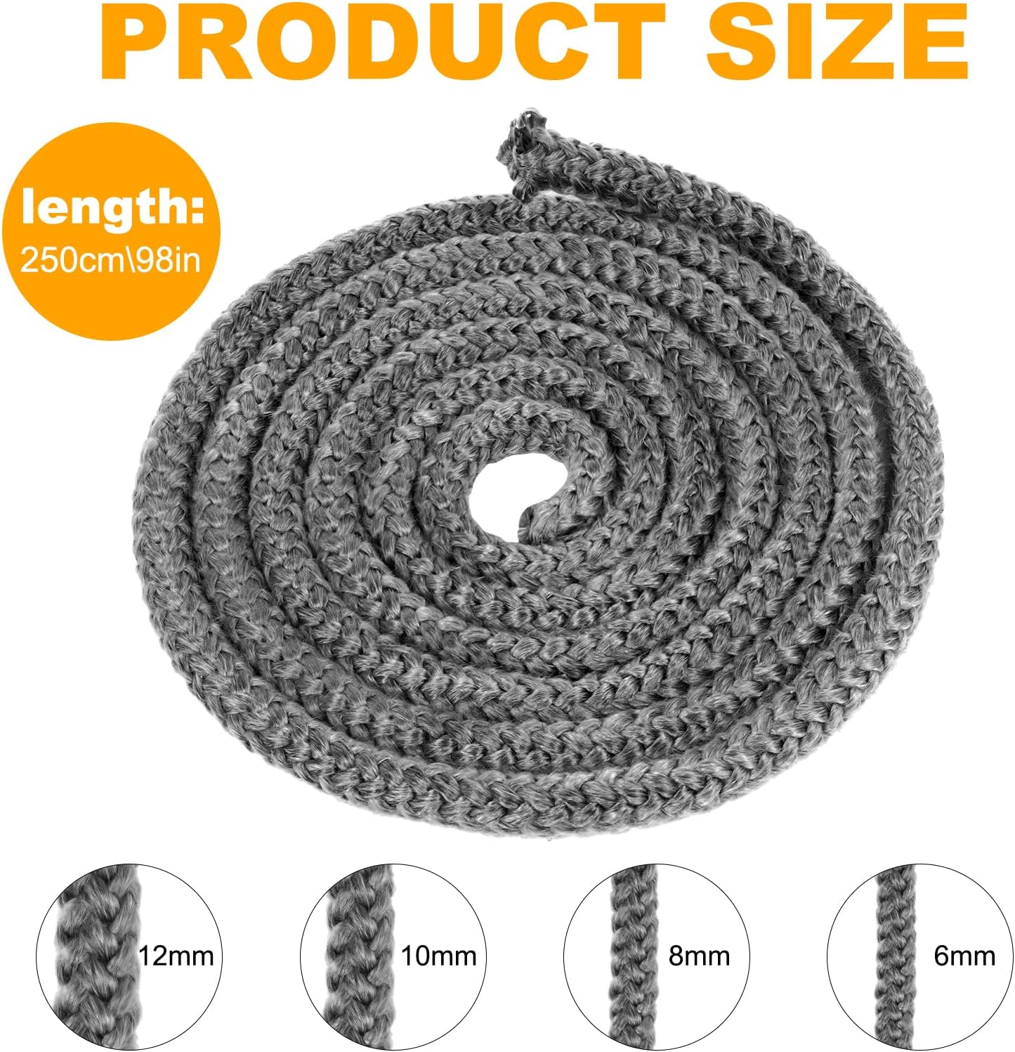 Flintronic Guarnizione per Porta Stufa Ignifuga - immagine 7