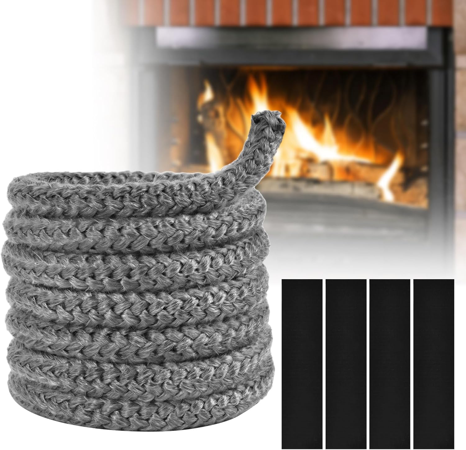 Flintronic Guarnizione per Porta Stufa Ignifuga - immagine 8