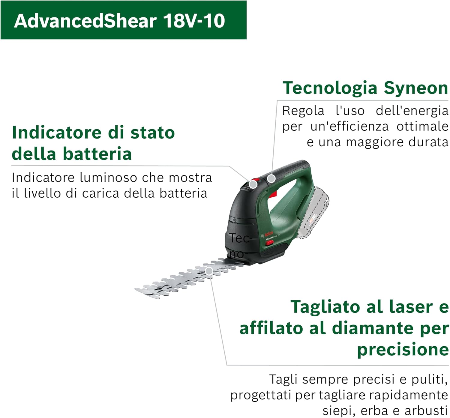 Bosch AdvancedShear 18V-10 - Cesoia a Batteria 18V - immagine 2