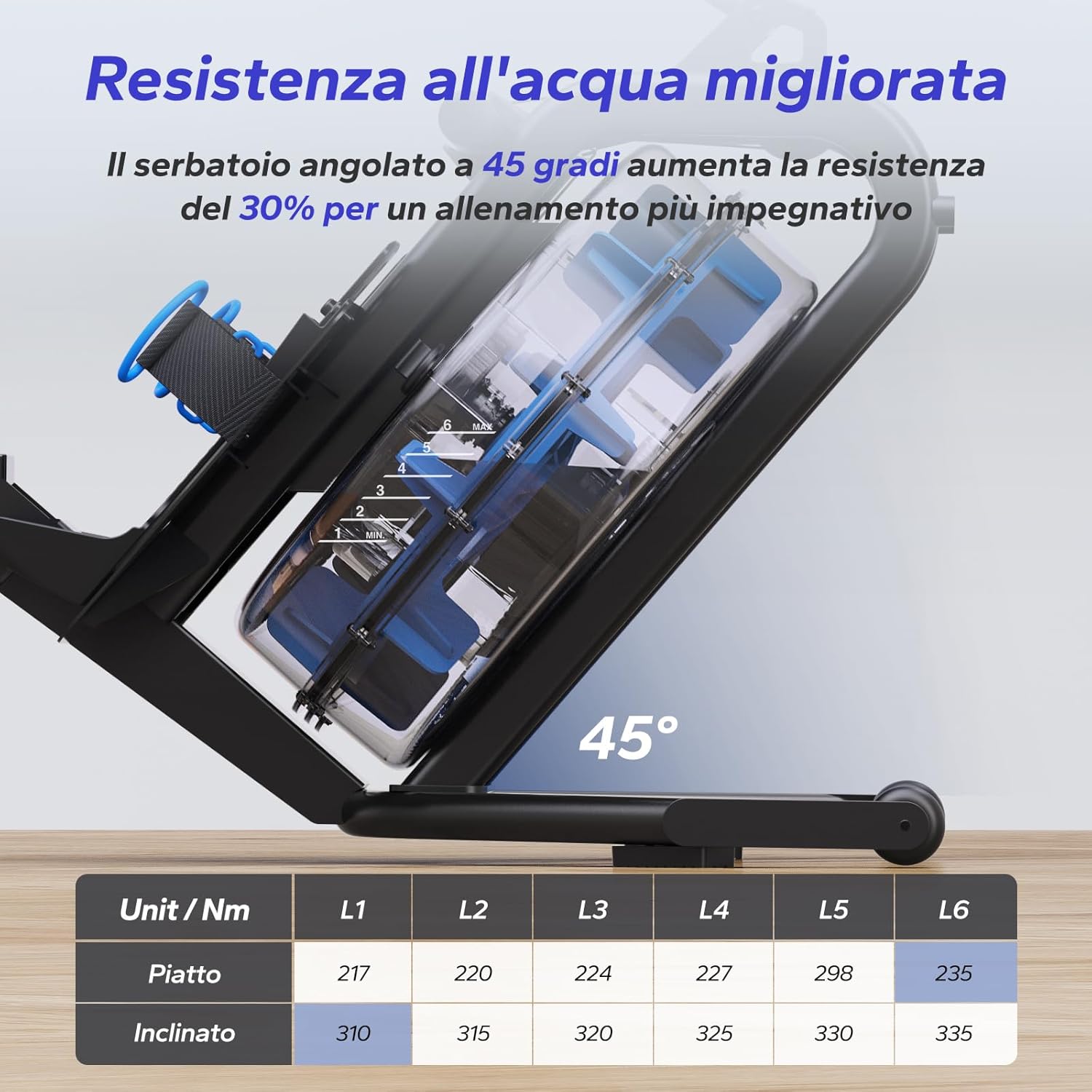 Merach Vogatore ad Acqua con APP e Bluetooth - immagine 5