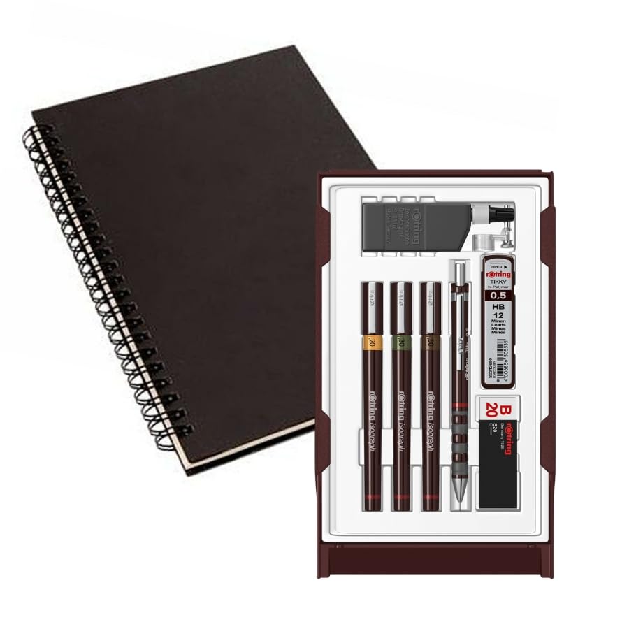 Rotring Isograph S0699370 - Set 3 Penne e Portamine