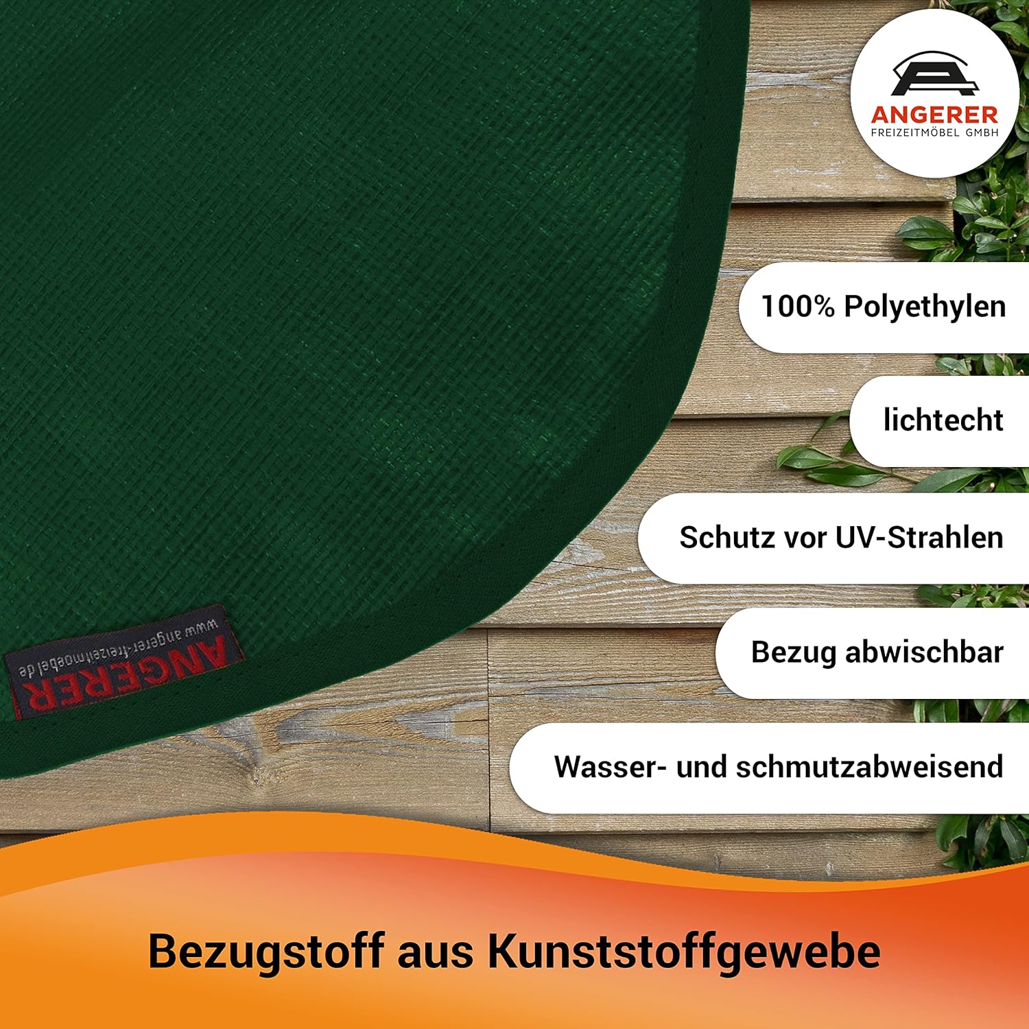 Angerer Tendone Standard a Morsetto, 200 cm, Colore: Verde - immagine 3