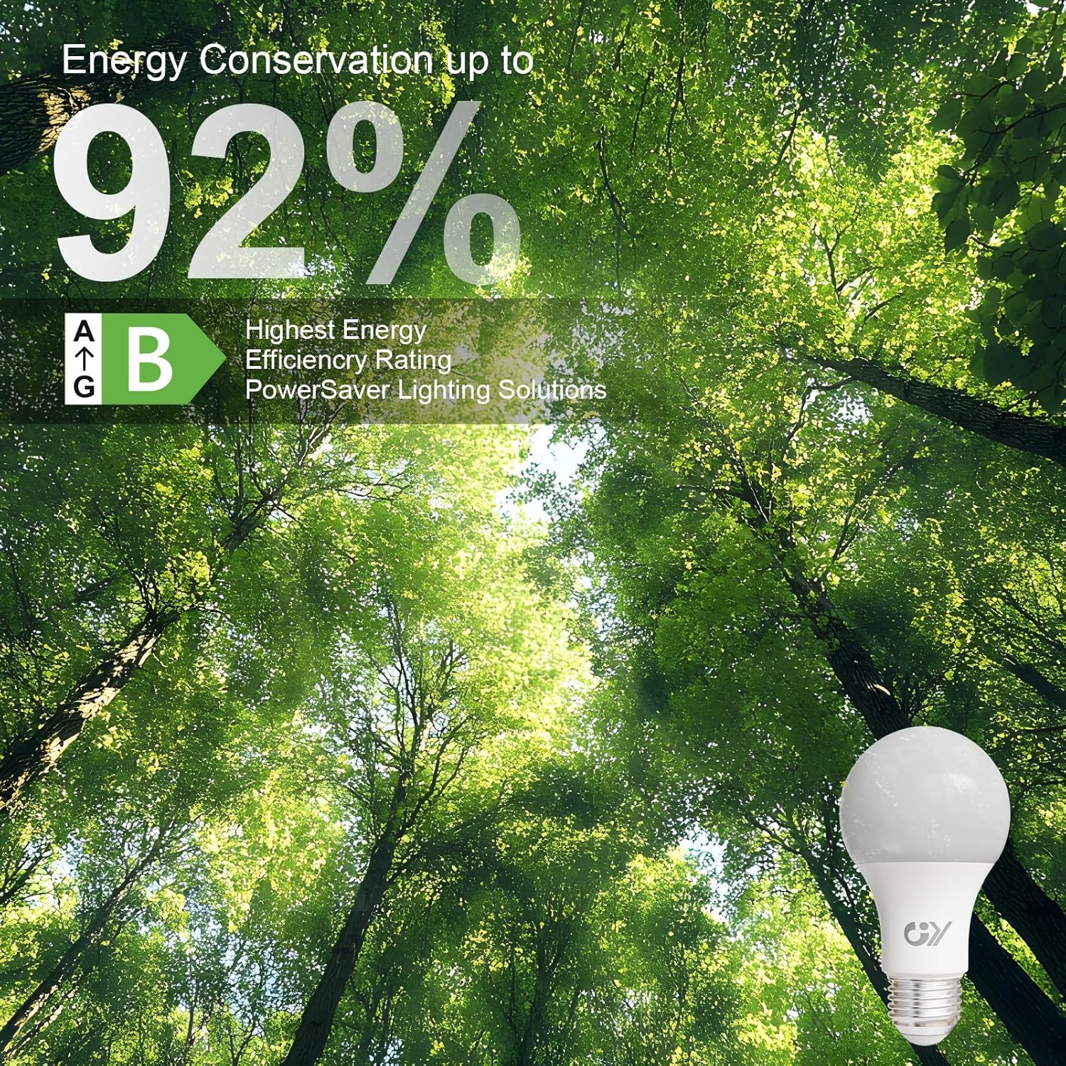 Gy Lampadina LED E27 8W (12 Pezzi), Luce Fredda 6500K - immagine 9