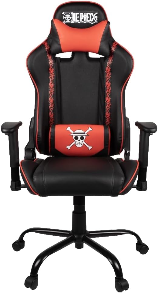 Konix Sedia da Ufficio Gaming One Piece, Nero e Rosso - immagine 1